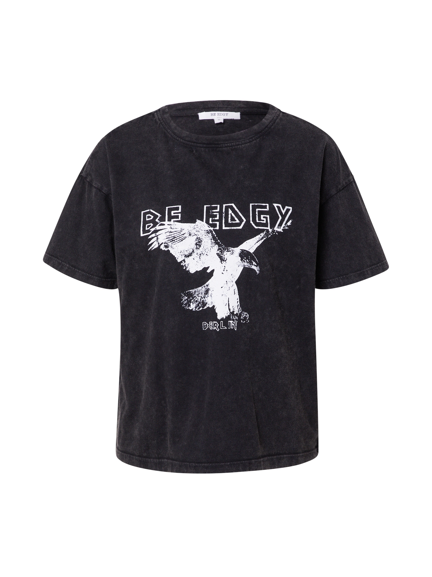 BE EDGY T-Shirt 'Ola' margai juoda / balkšva