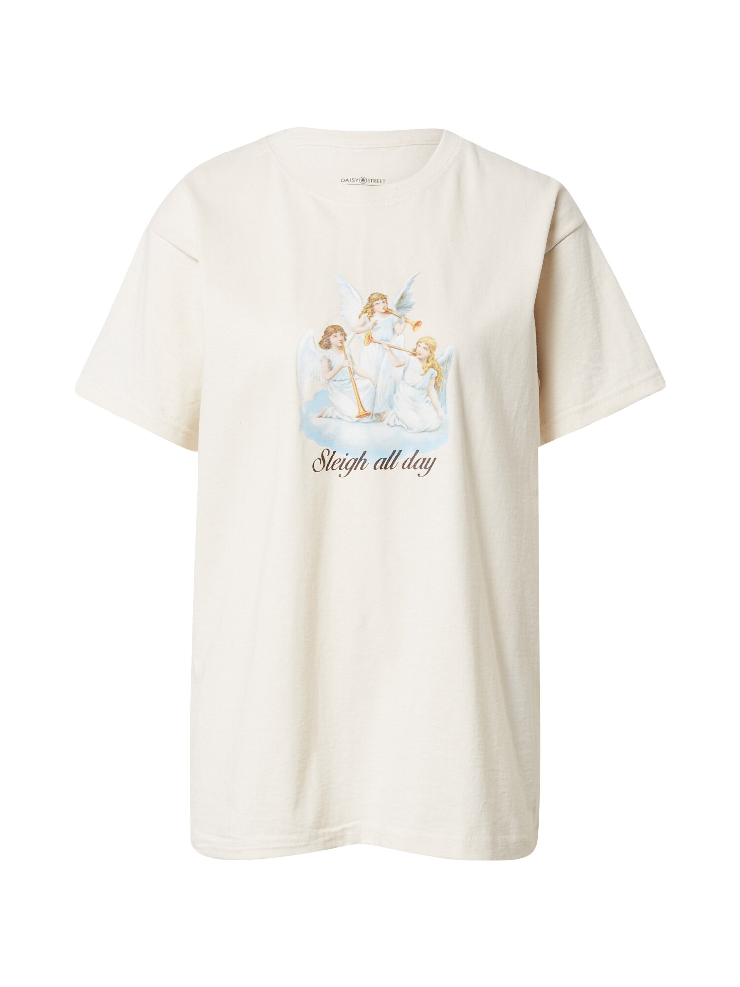 Daisy Street Marškinėliai 'TYLER'  natūrali balta / šviesiai mėlyna / kūno spalva / tamsi smėlio / geltona