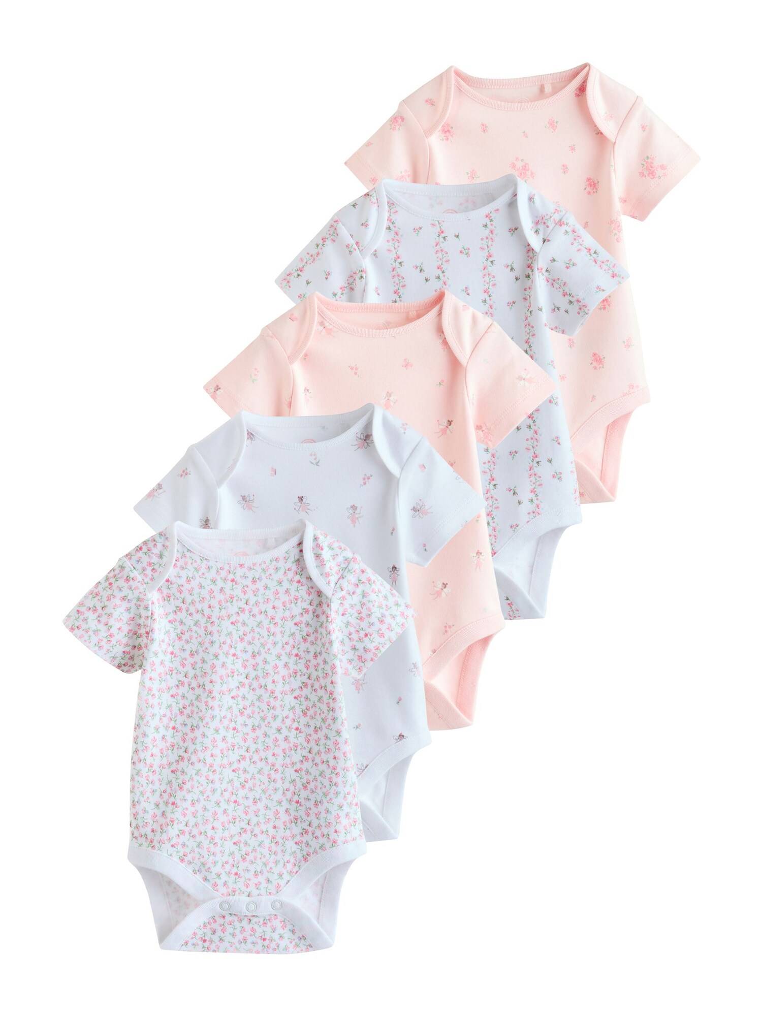 Next Salopetă/Body  verde / roz pastel / alb