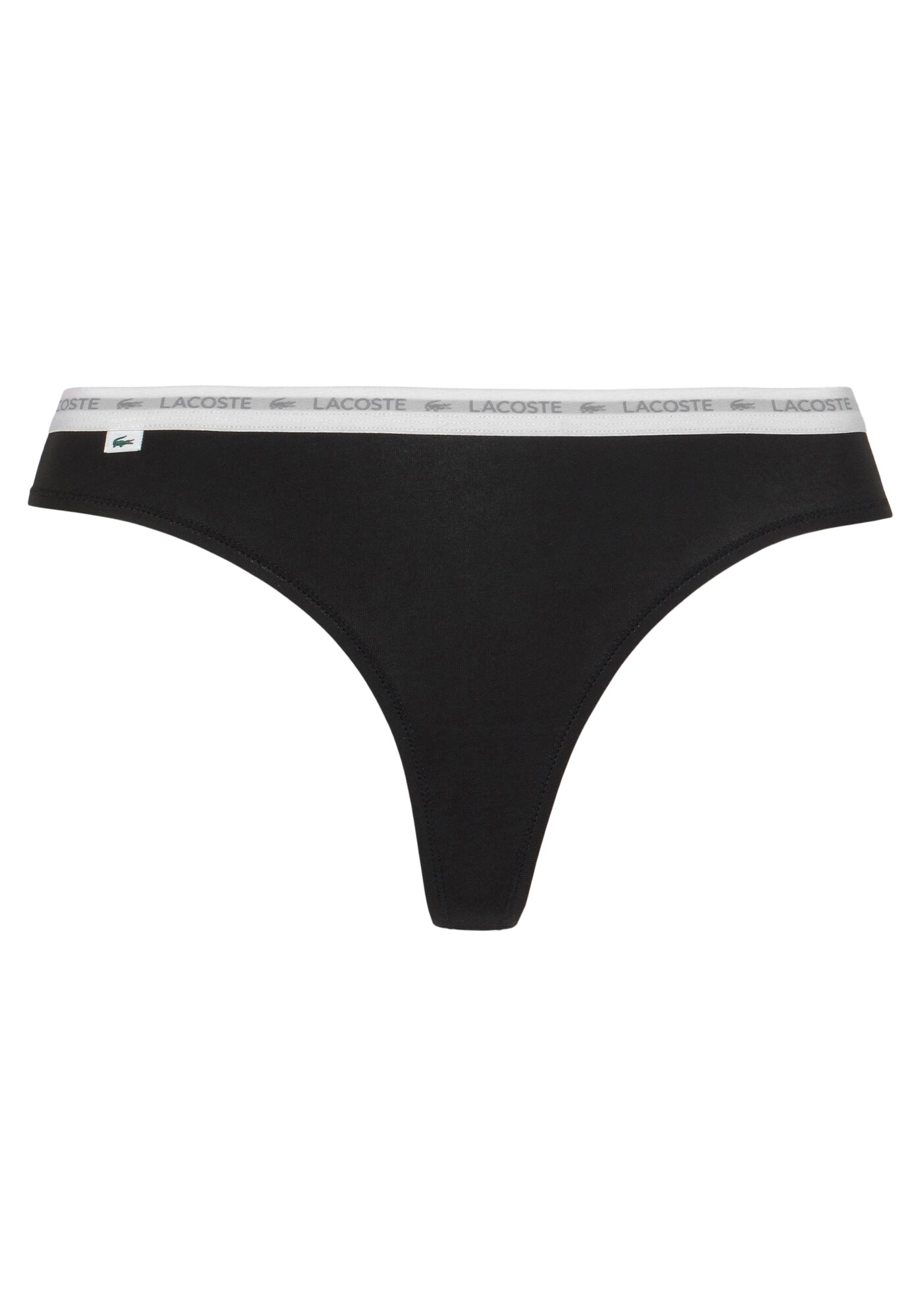 LACOSTE Tanga negro / blanco – imagen 2