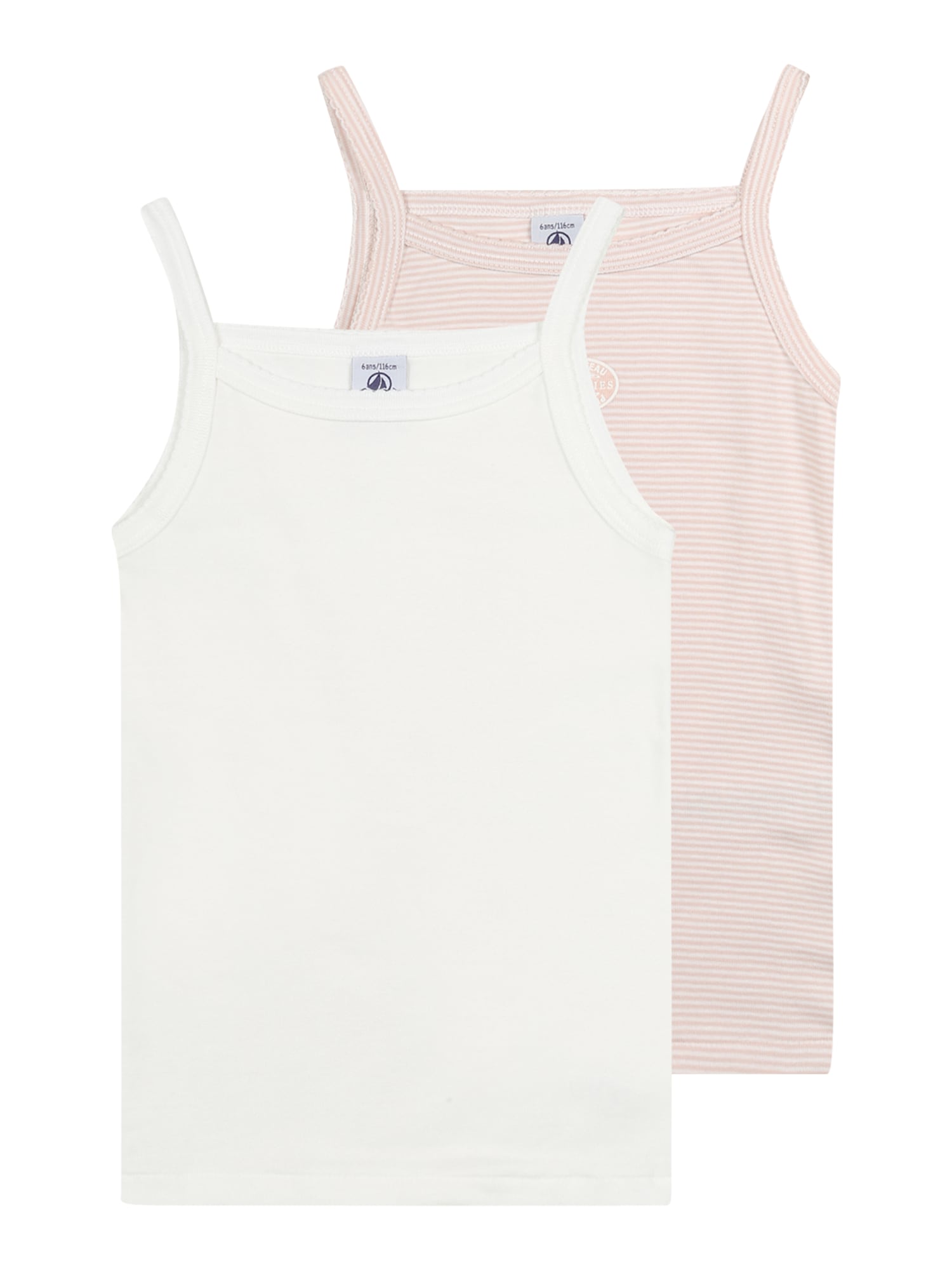 PETIT BATEAU Trikó és alsó póló  testszínű / fehér akciós termékkép 1