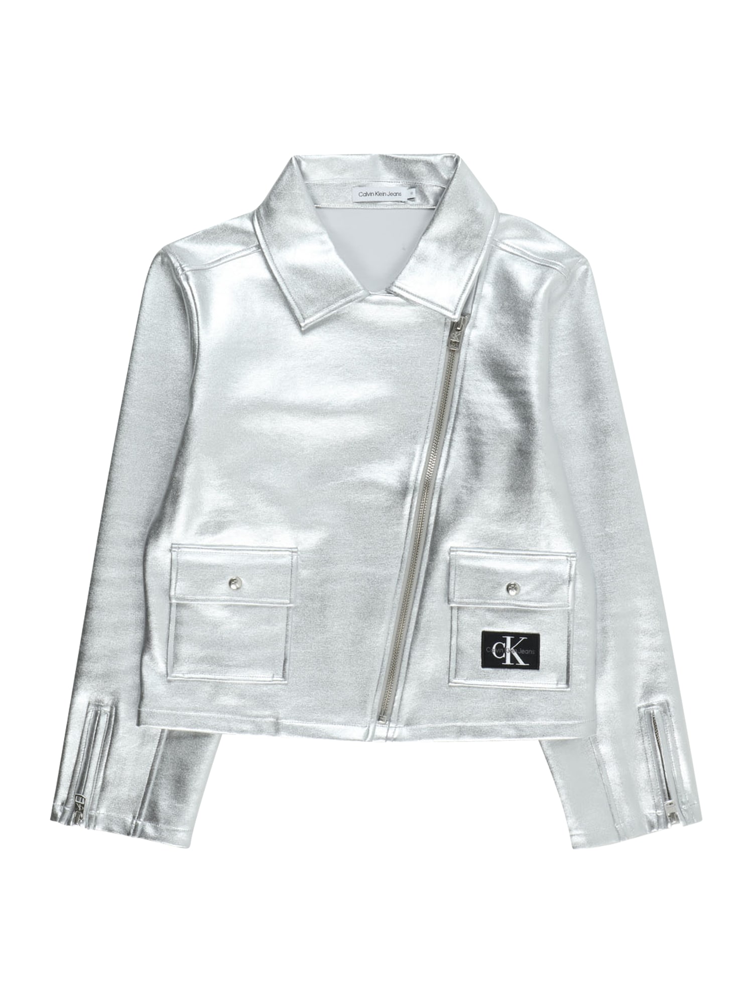 Calvin Klein Jeans Prijelazna jakna  srebrno siva