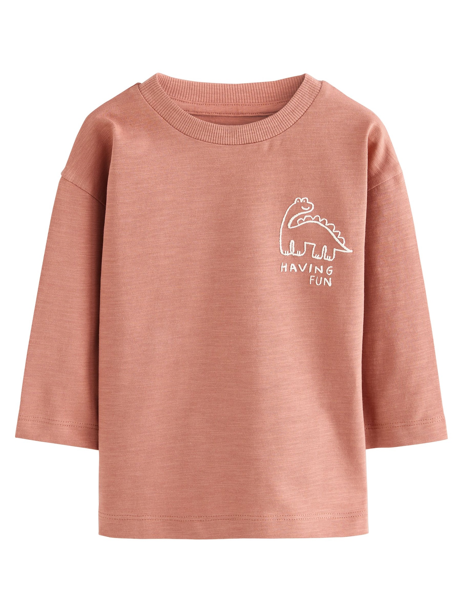 Next Tricou  maro deschis / alb