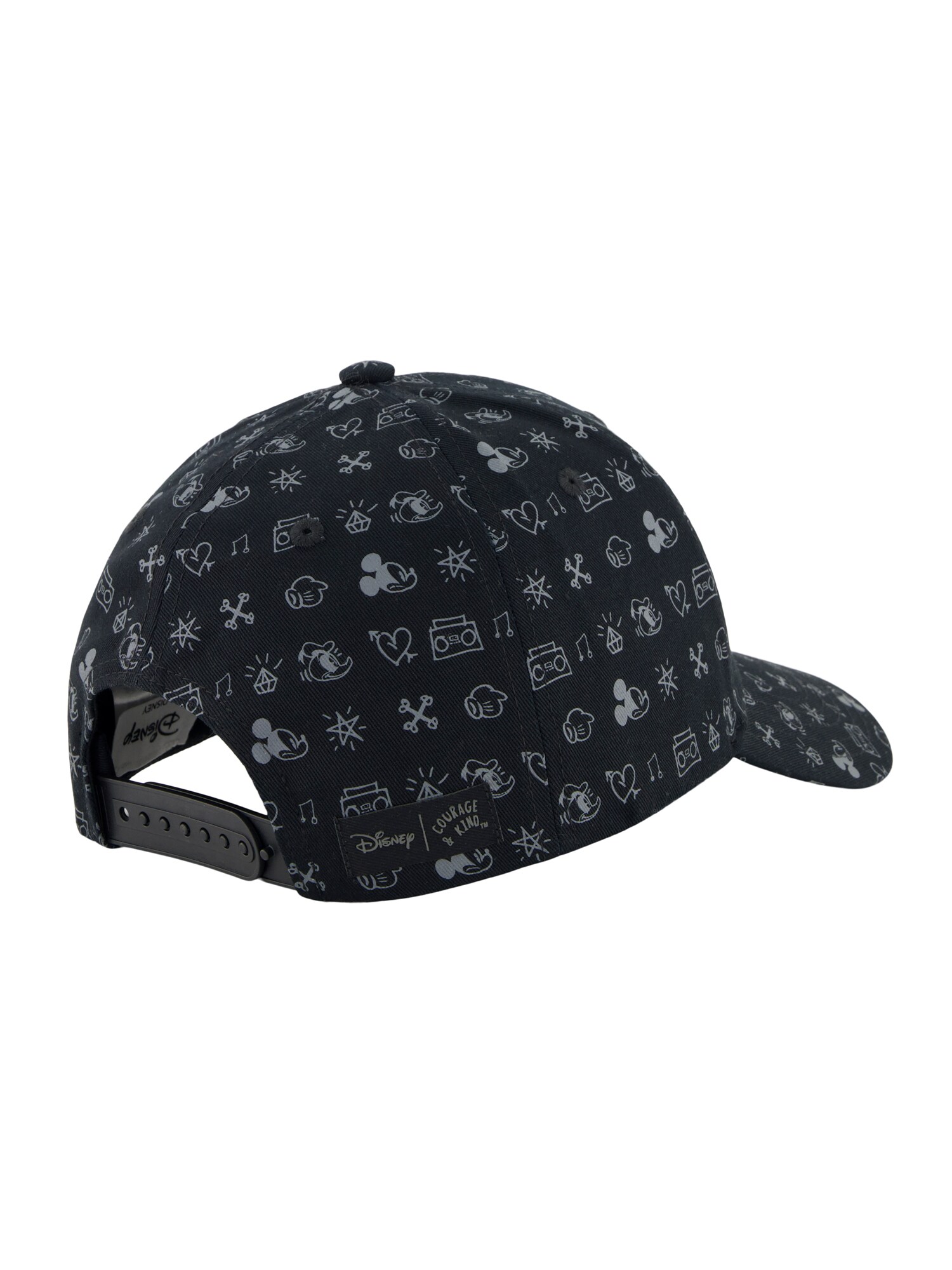 DISNEY Sombrero 'Mickey-Mouse'  gris / negro
