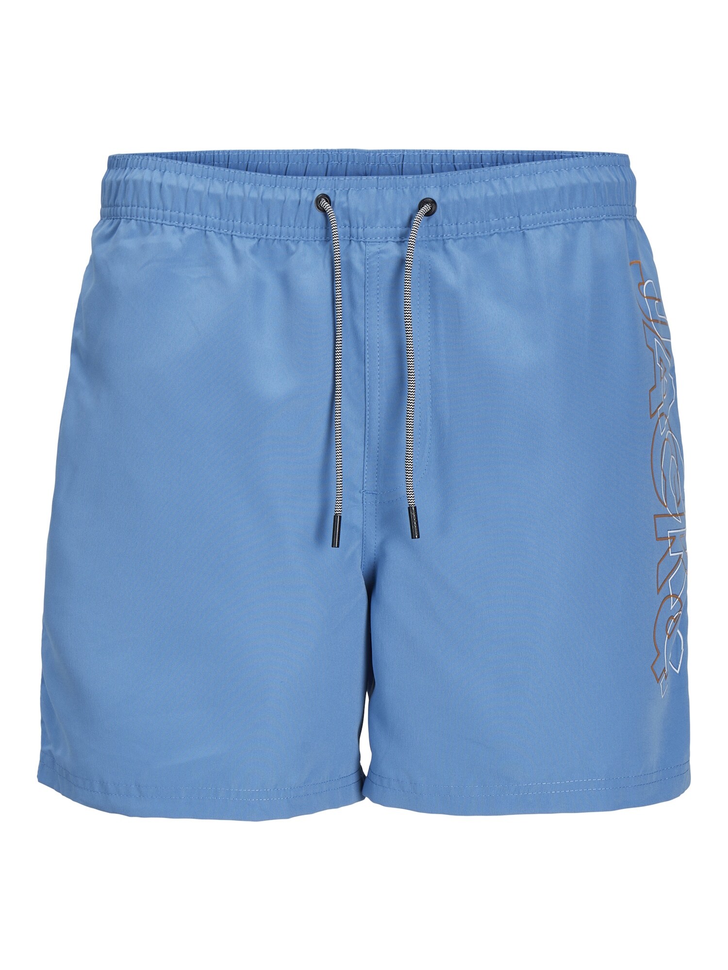 Jack & Jones Junior Plavecké šortky 'JPSTFiji'  svetlomodrá / žltá / oranžová