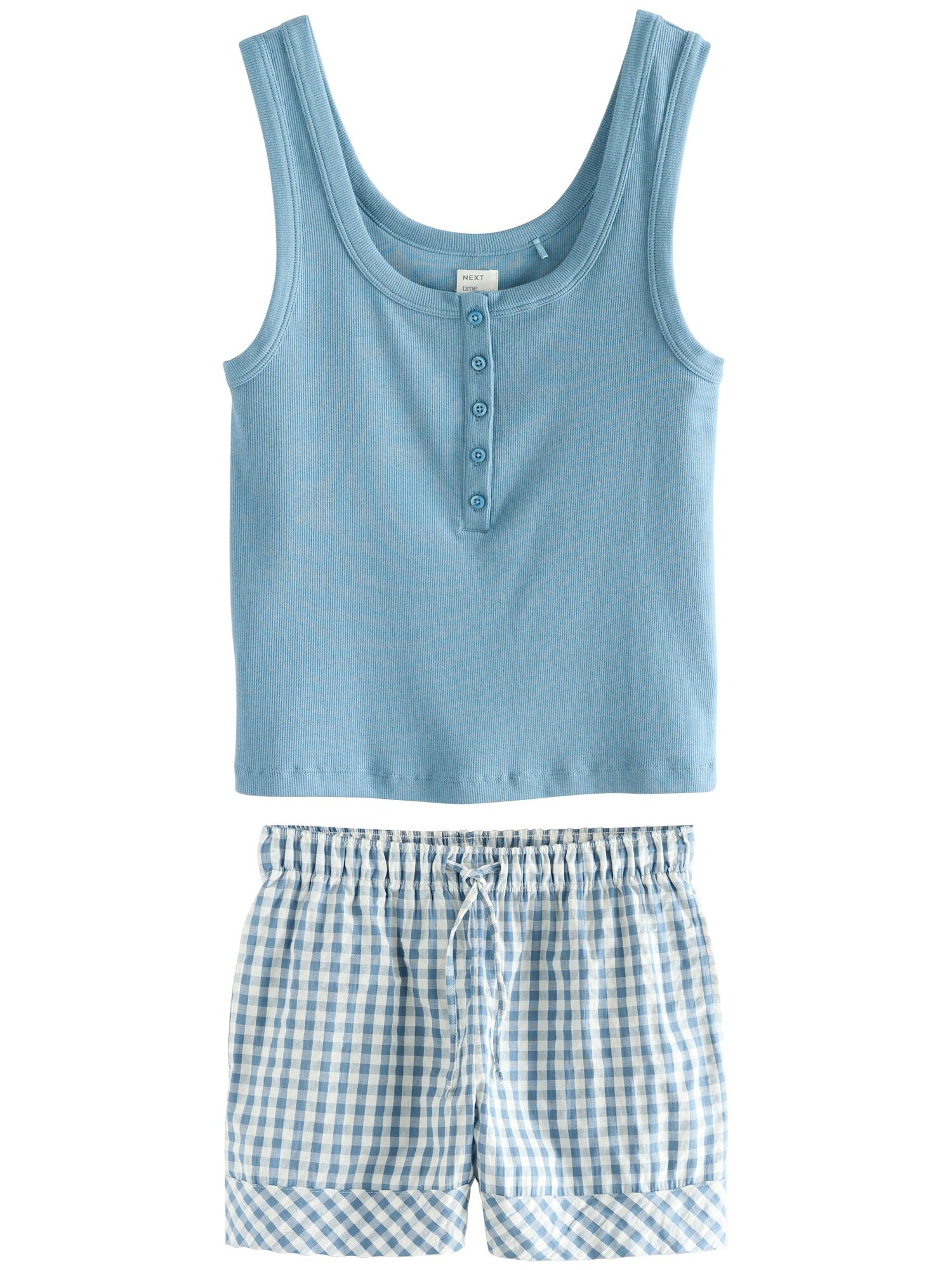 Next Pijama  albastru / alb