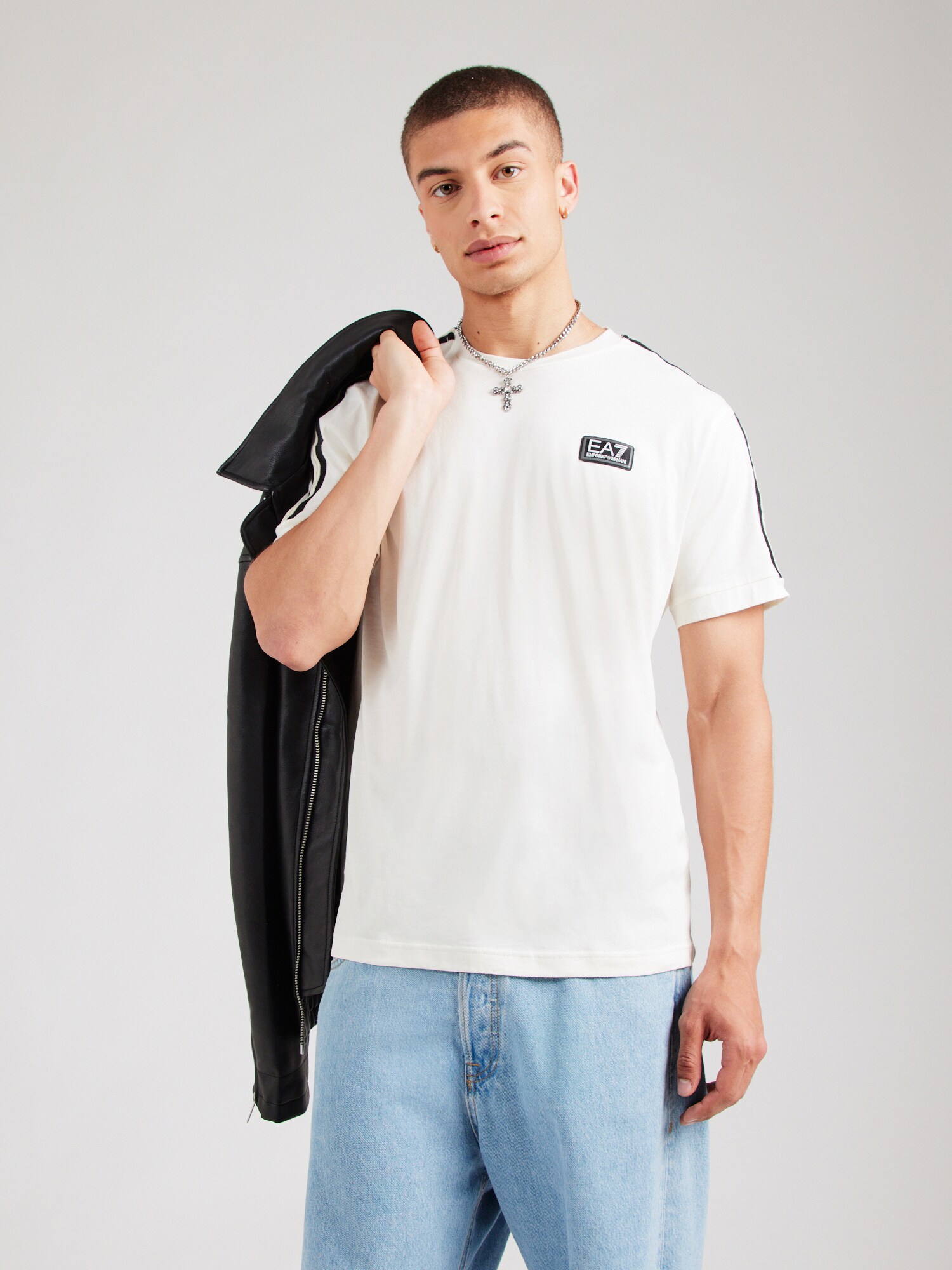 EA7 Emporio Armani Póló  krém / fekete termék 2. képe