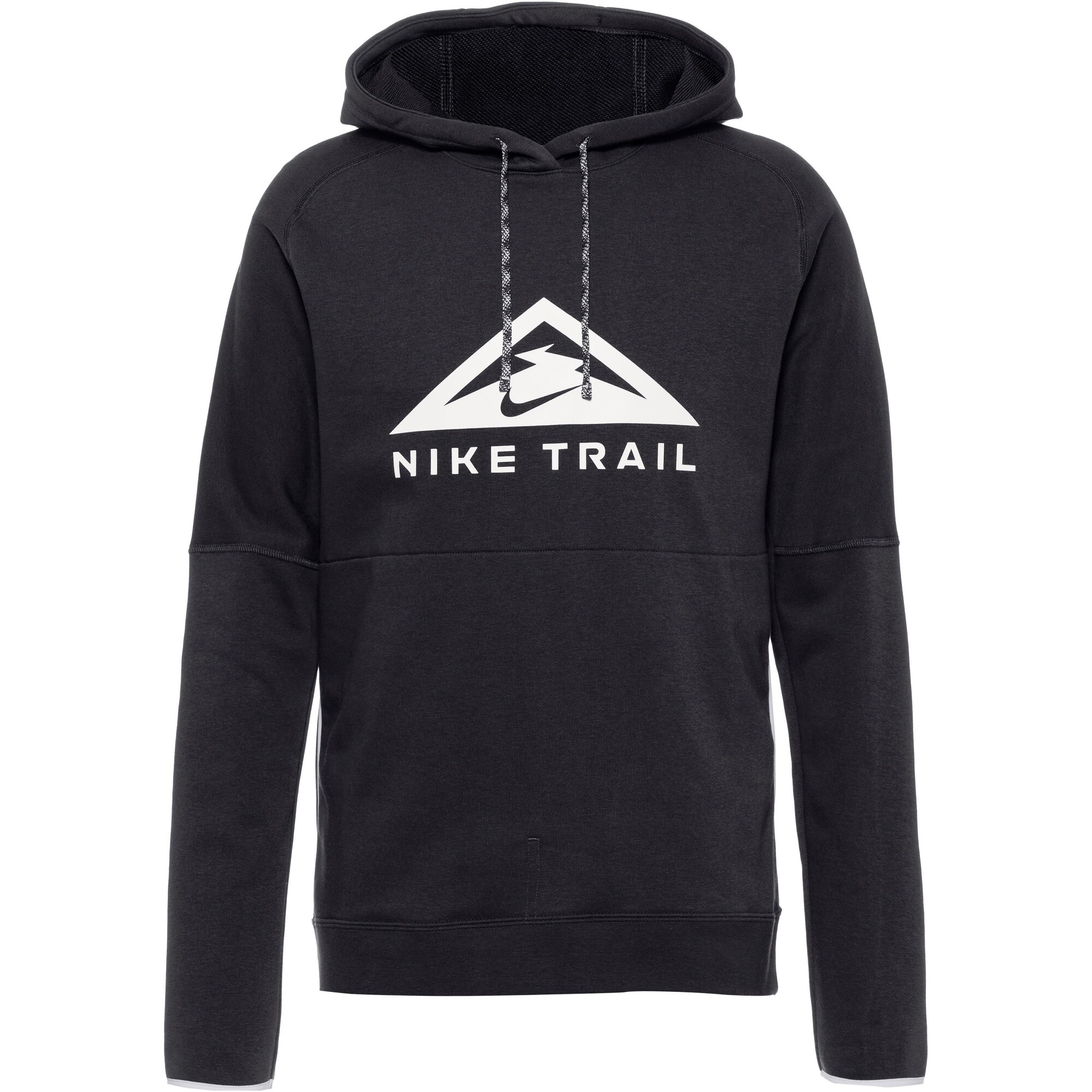 NIKE Športová mikina 'DF Trail'  čierna / biela