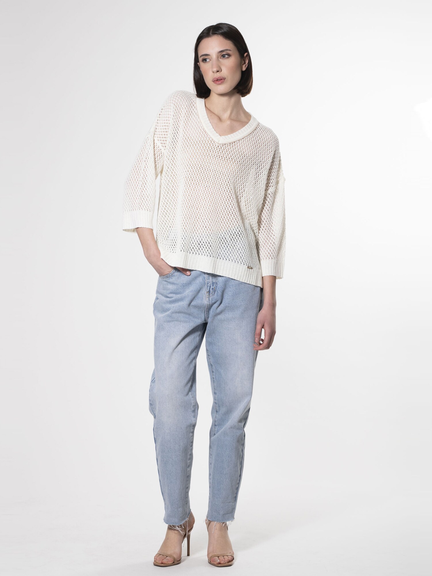 Thumbnail - Influencer Pullover Holed pattern pull