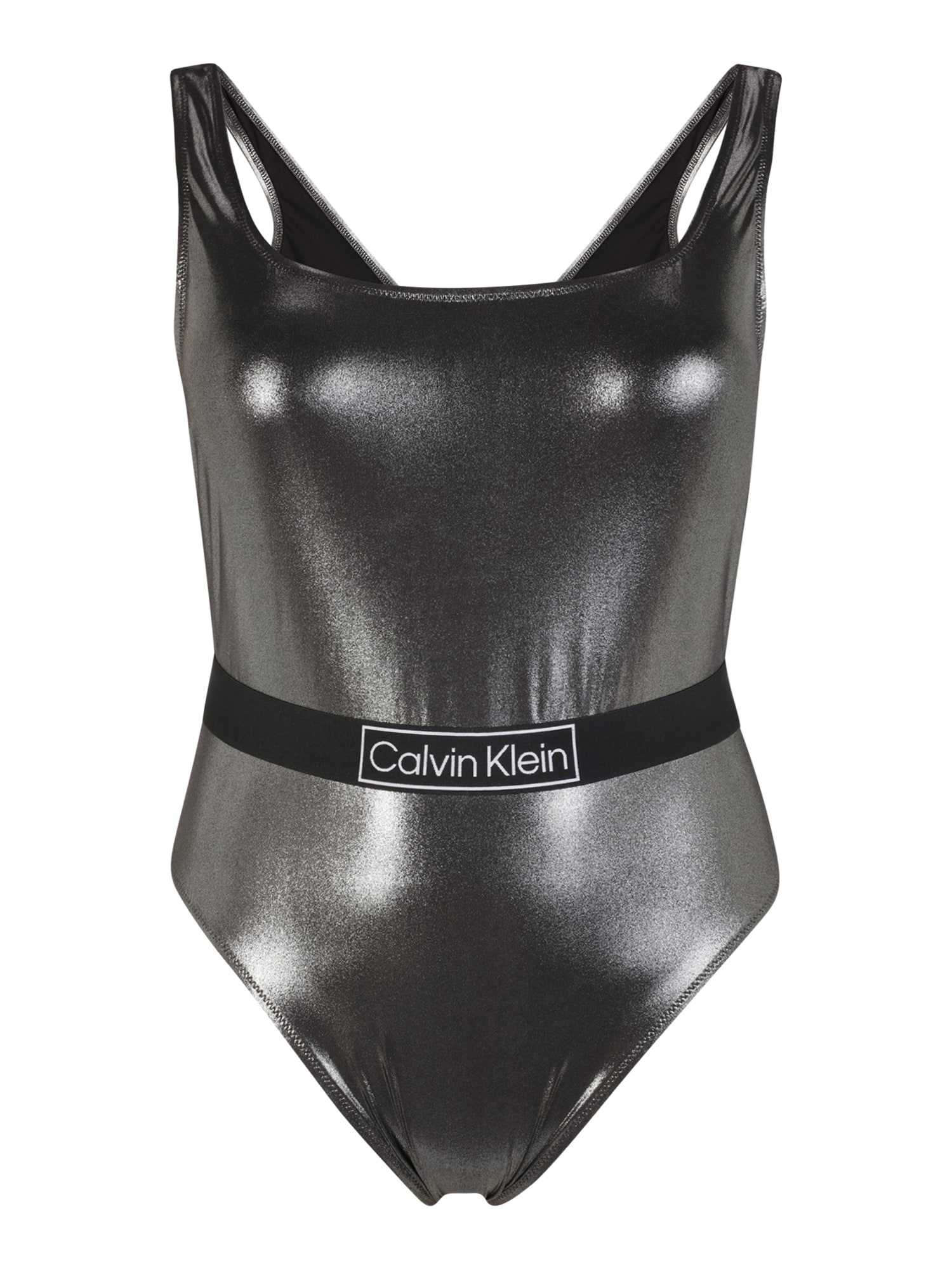 Calvin Klein Swimwear Plus Fato de banho  preto / prata