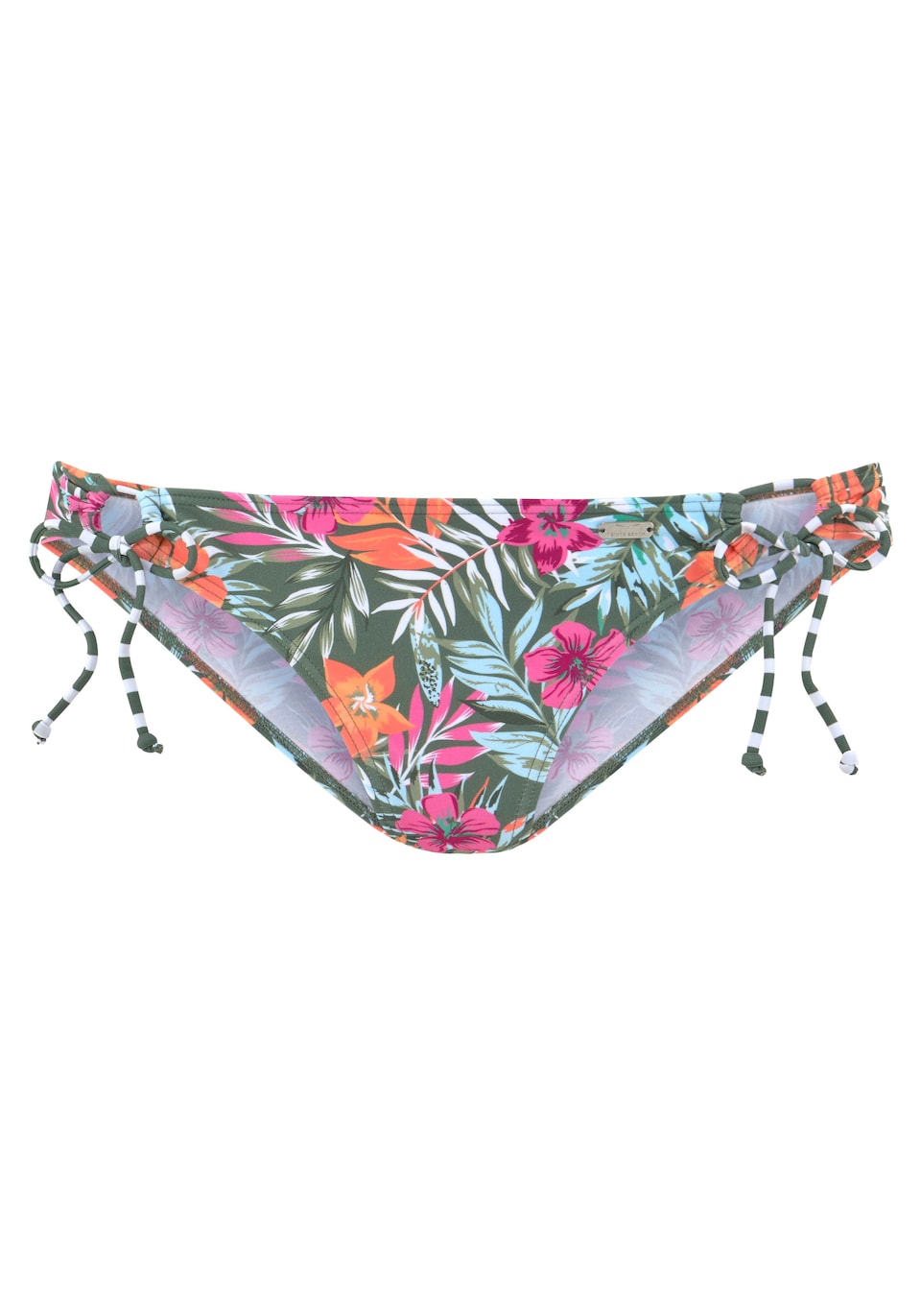 Bikiniunderdel grön / orange / rosa