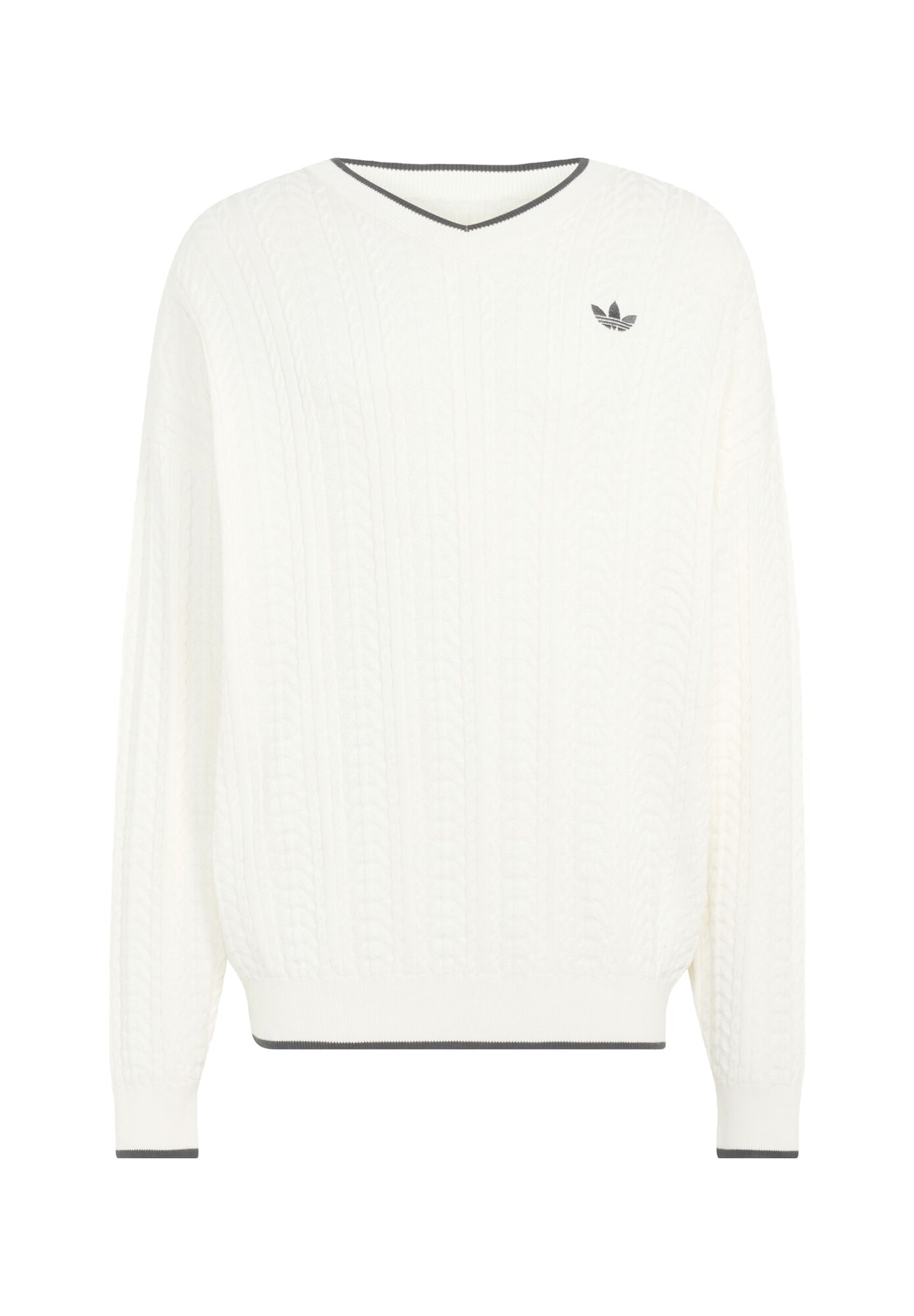 ADIDAS ORIGINALS Pulover gri / alb