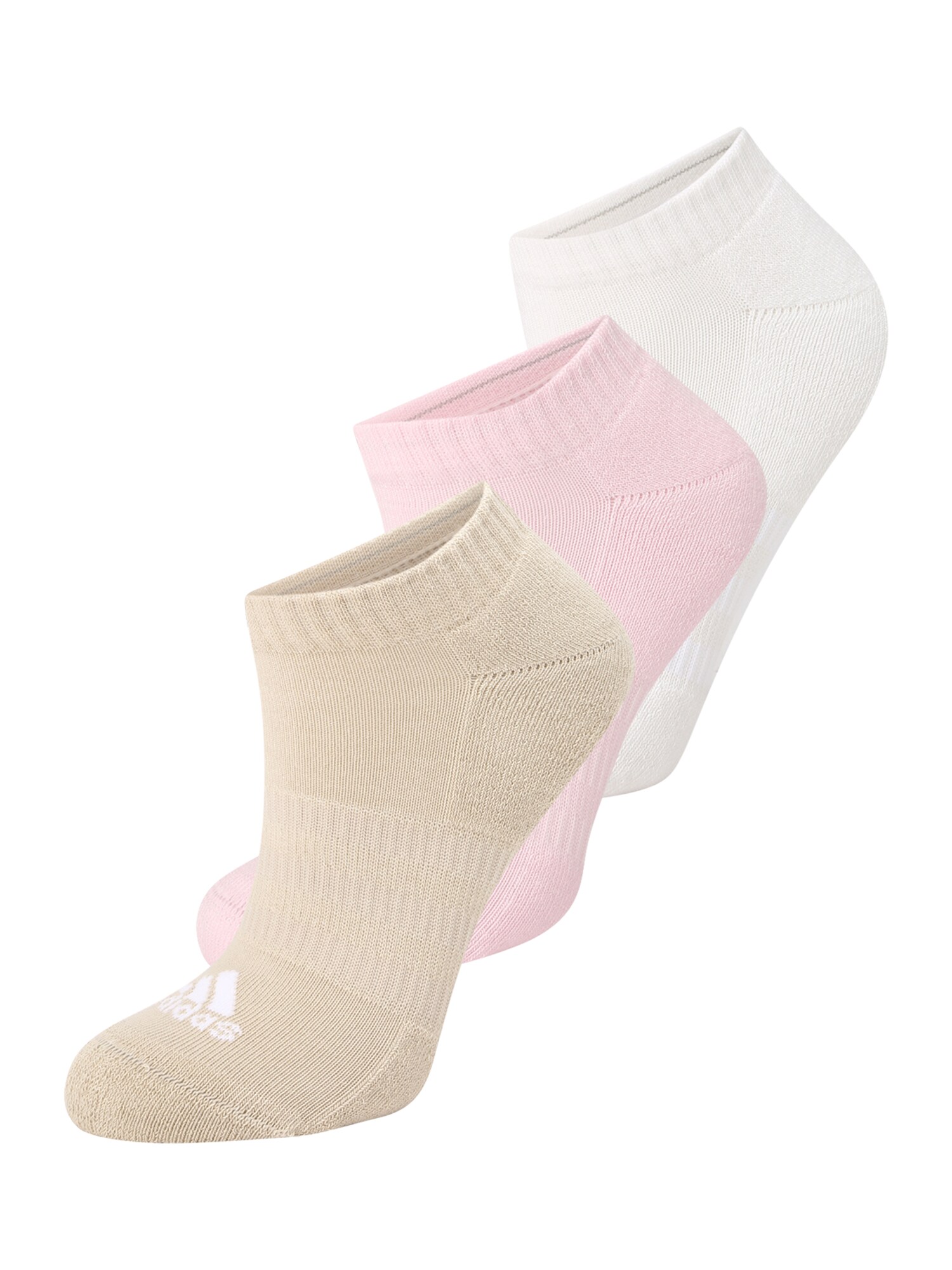 ADIDAS SPORTSWEAR Спортни чорапи 'Cushioned -cut 3 Pairs'  бежово / бледорозово / мръсно бяло