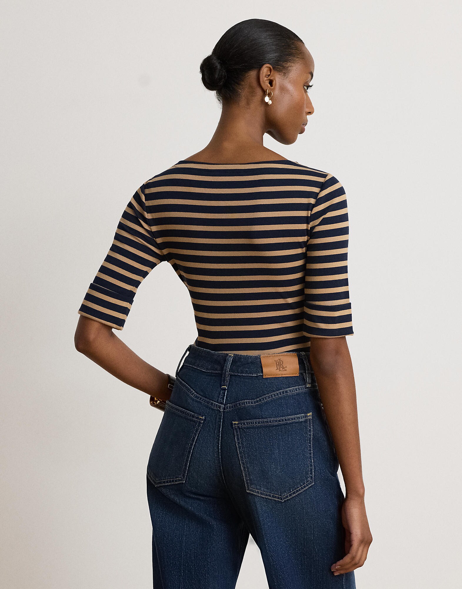 Lauren Ralph Lauren Camiseta  camelo / navy – imagen 3