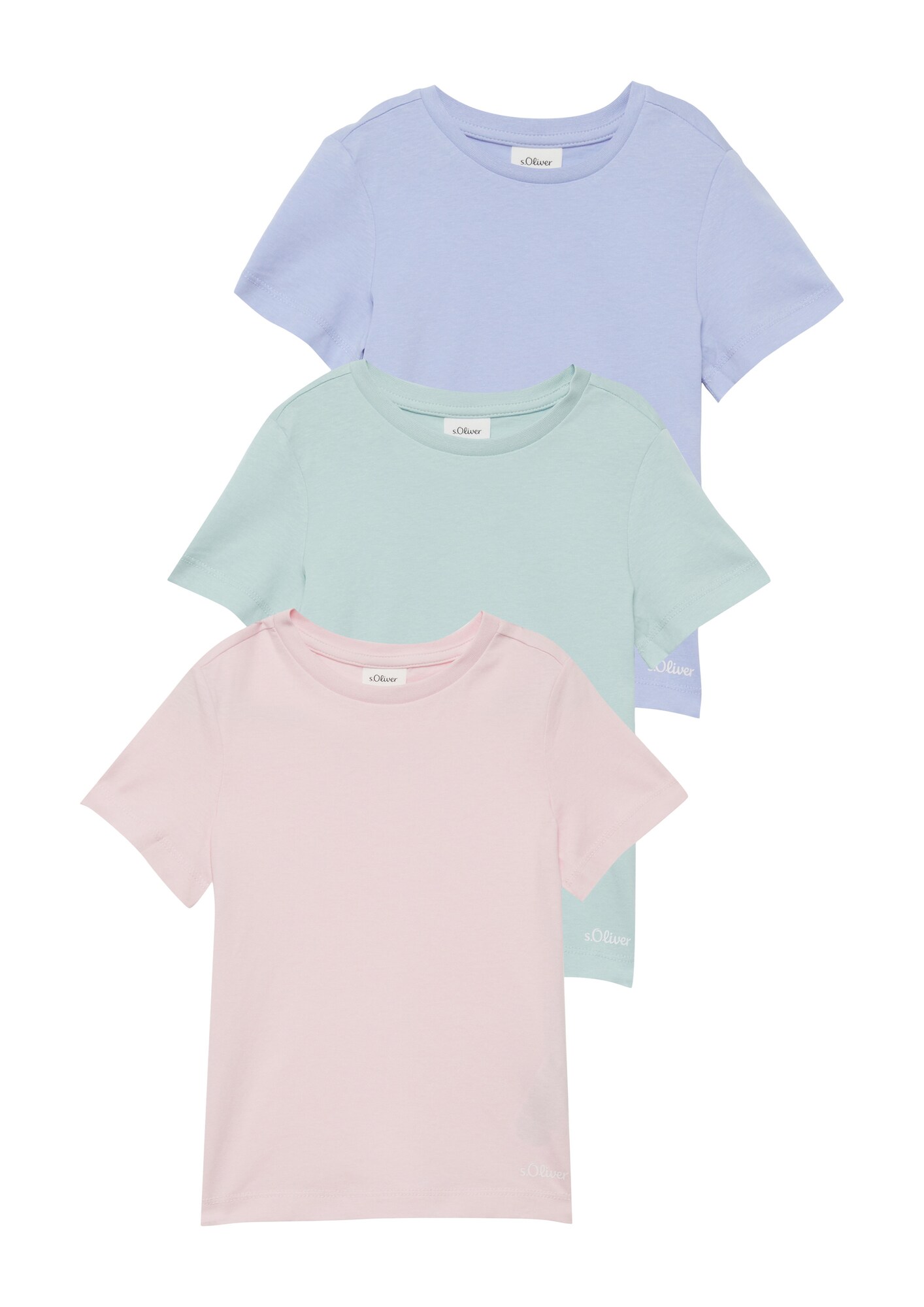 s.Oliver Tricou  azuriu / verde mentă / roz pudră