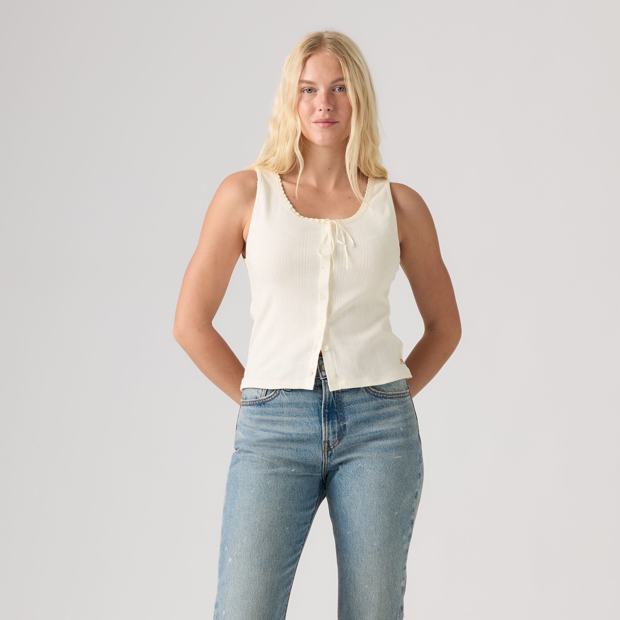 LEVI'S ® Top 'DRY GOODS'  offwhite – imagen 4