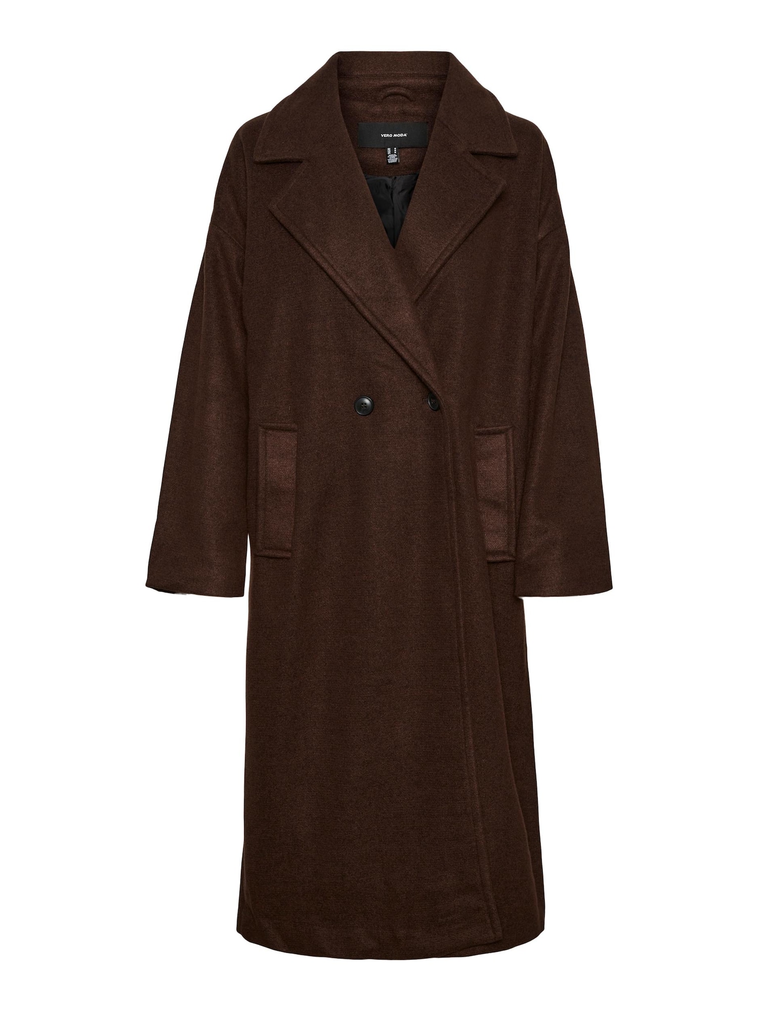 Vero Moda Curve Demisezoninis paltas 'Spencer' kaštoninė spalva