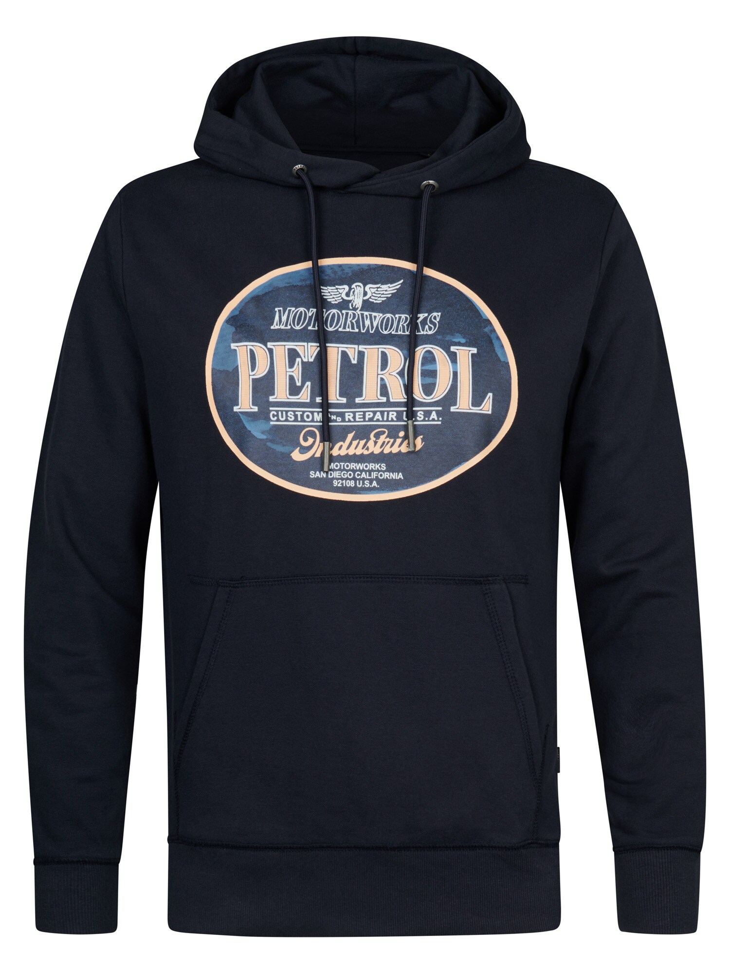 Petrol Industries Bluză de molton  bej / albastru / bleumarin / alb