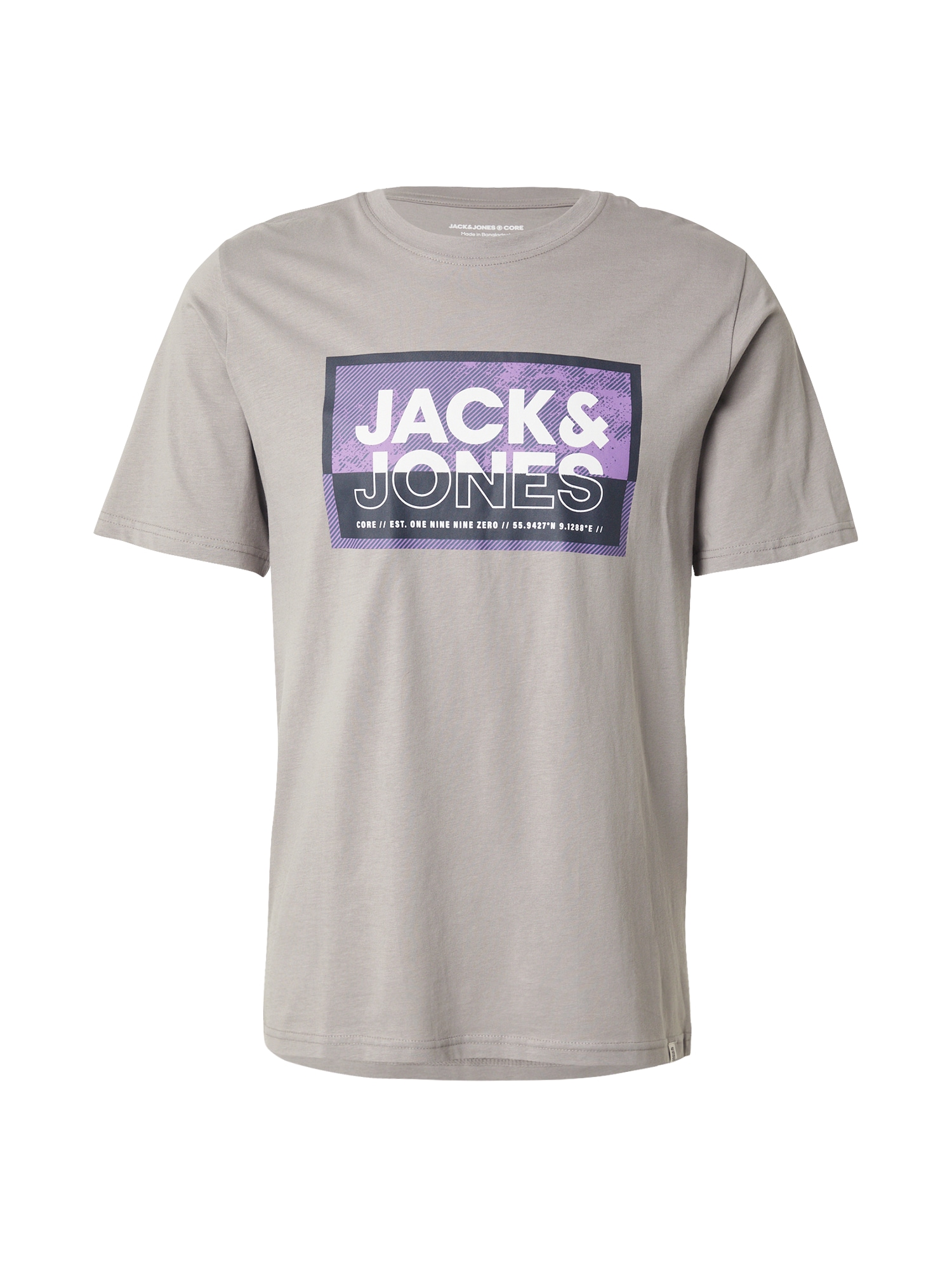 JACK & JONES Póló 'JCOLOGAN'  szürke / antracit / levendula / fehér akciós termékkép 1