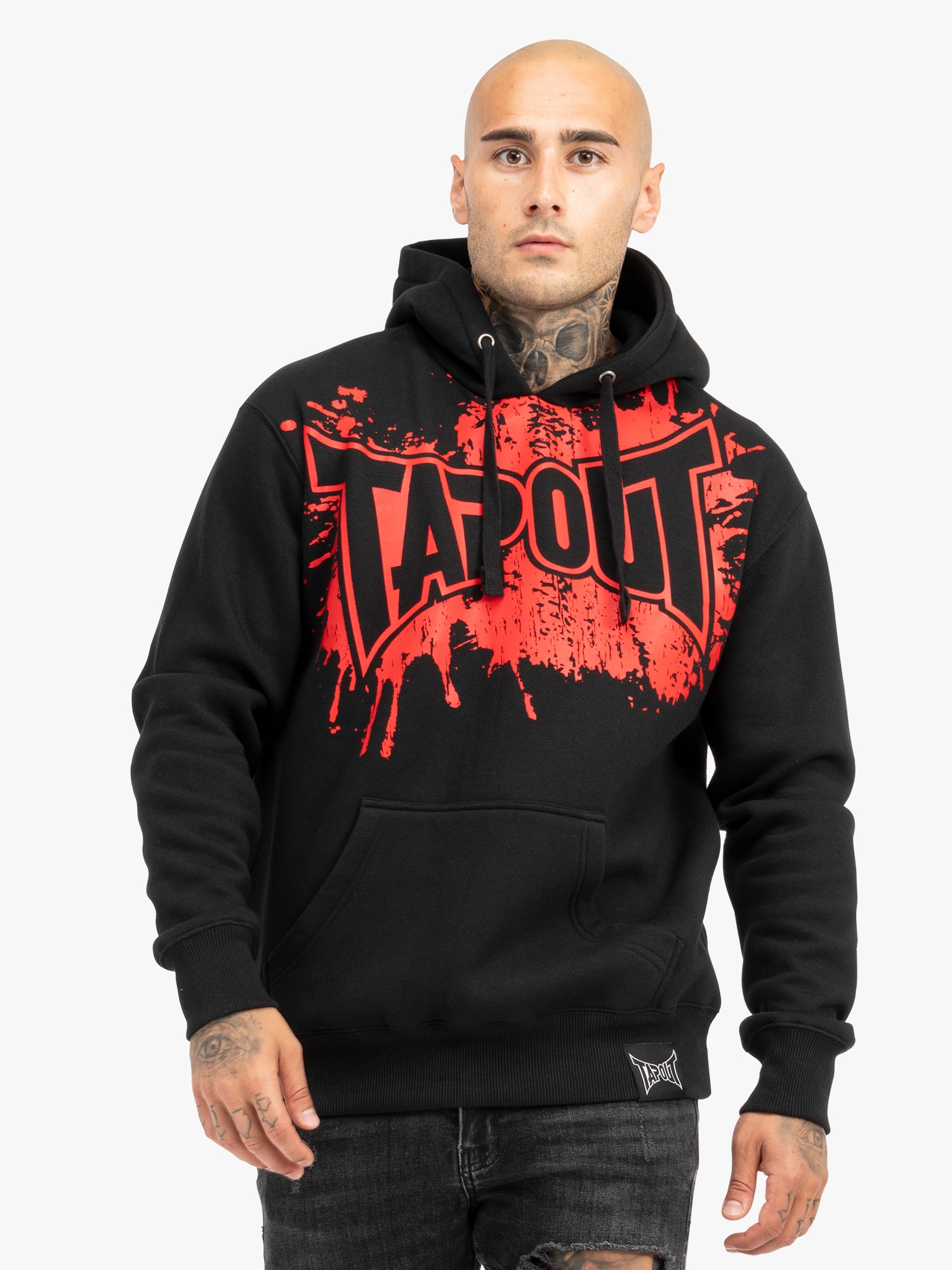 Tapout Tréning póló 'PACOMILA'  vérvörös / fekete termék 2. képe