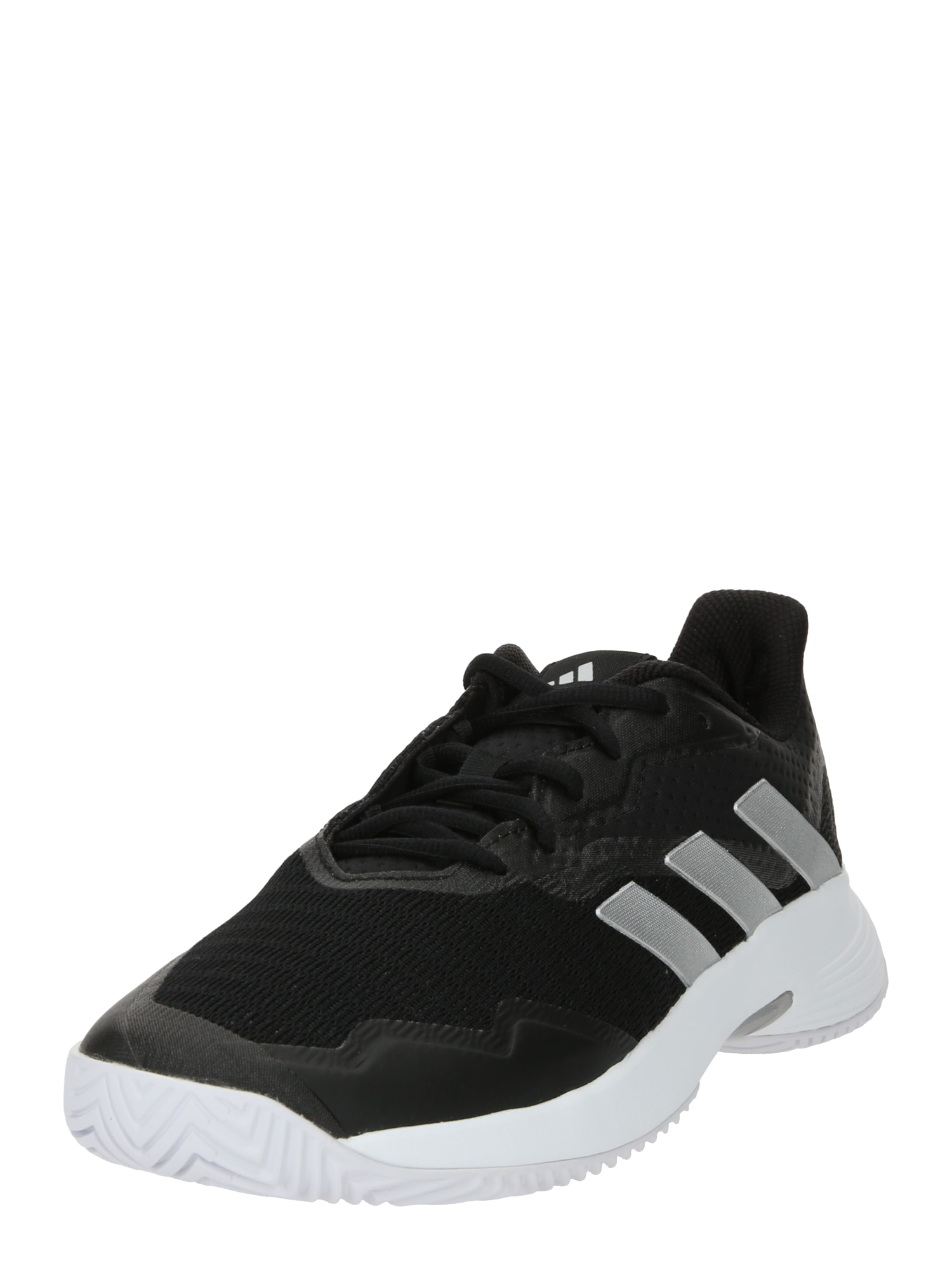 ADIDAS PERFORMANCE Спортни обувки 'CourtJam Control'  черно / сребърно / бяло