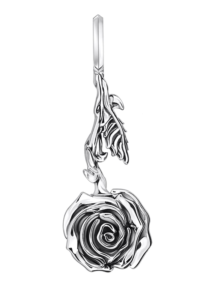 Thomas Sabo Anhänger 'Midnight Rose' Herren Größe One Size silber