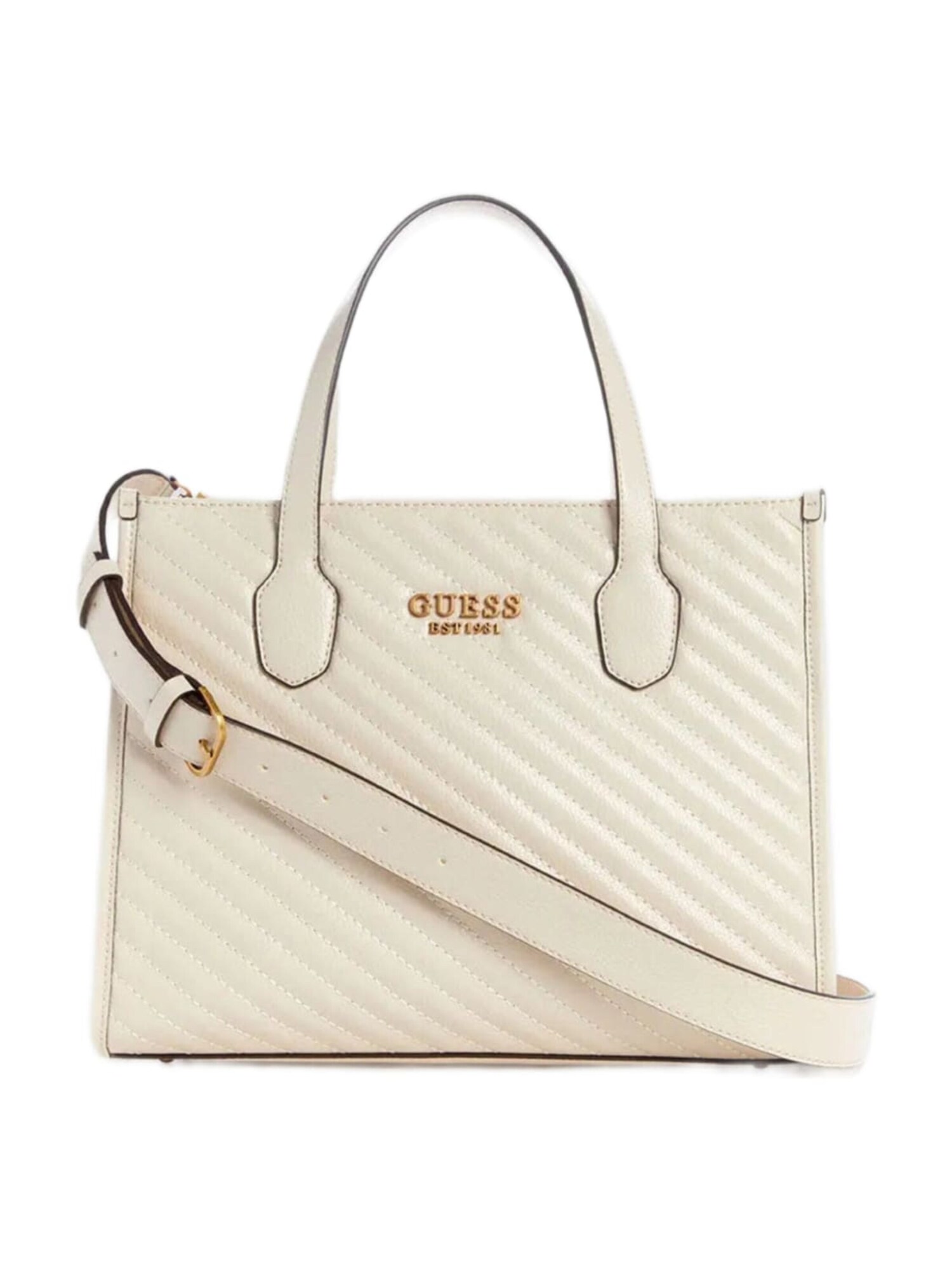 Guess Shopper 'Guess Cabas Silvana 2 Comp Tote Bone' Wit