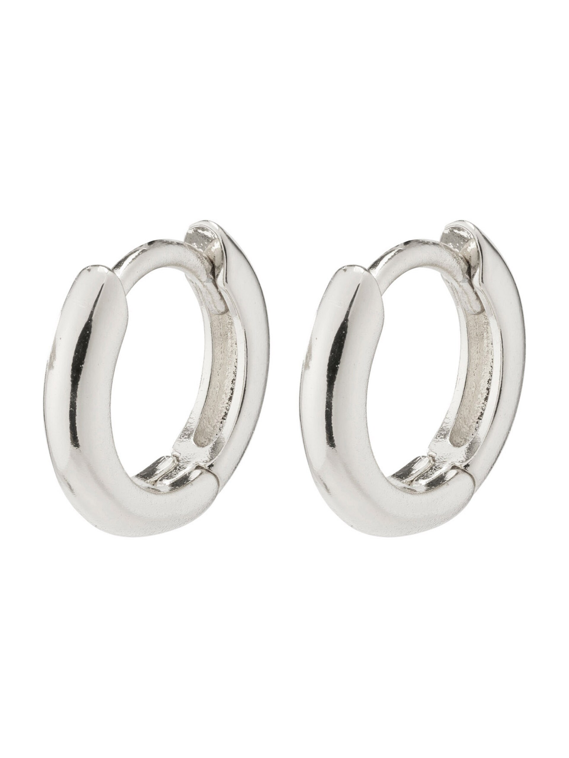 PILGRIM TYRA chunky minihoops silverpläterade örhängen dam – bild 2