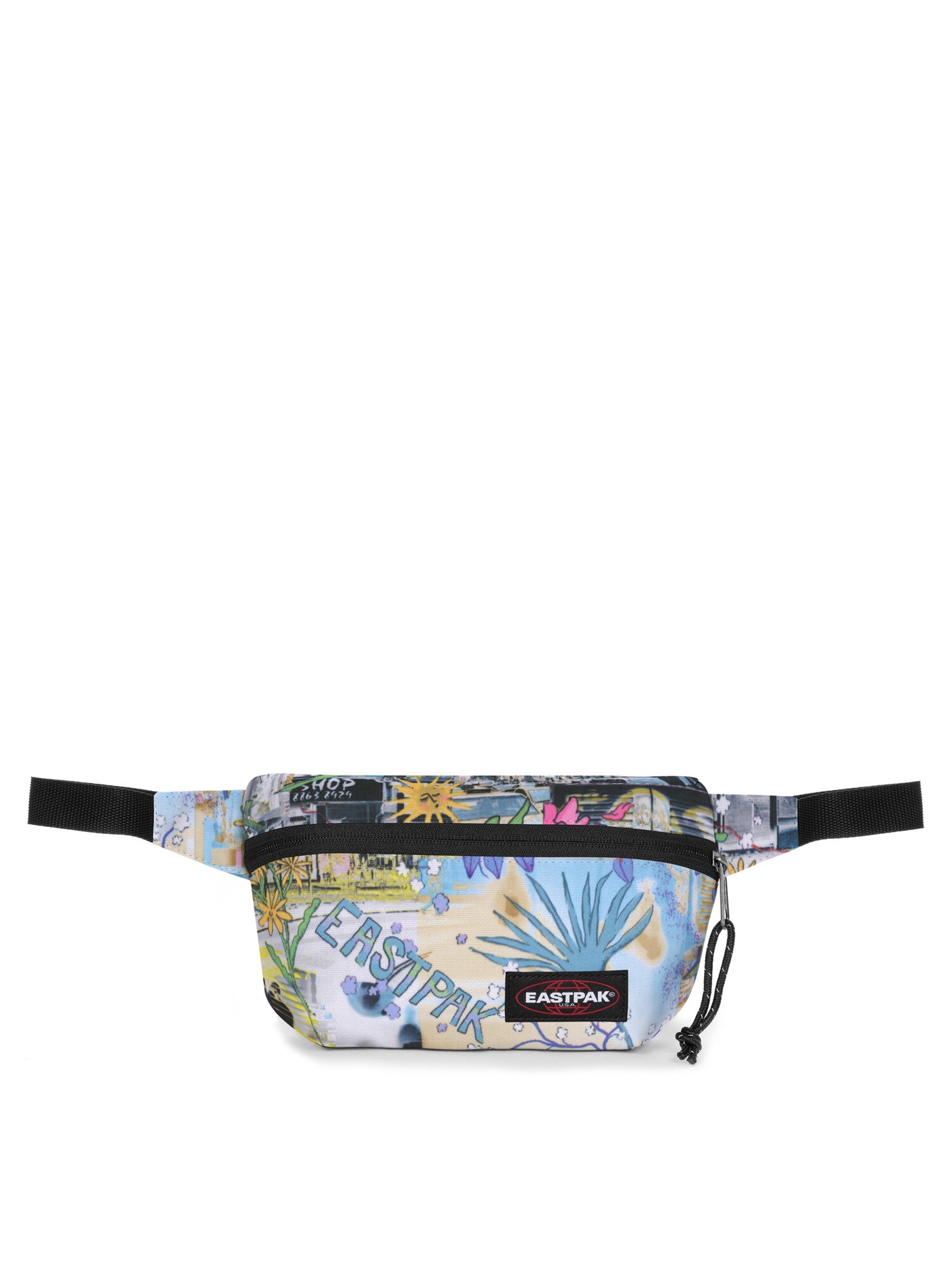 EASTPAK Ľadvinka 'Sommar'  farba ťavej srsti / svetlomodrá / čierna / biela
