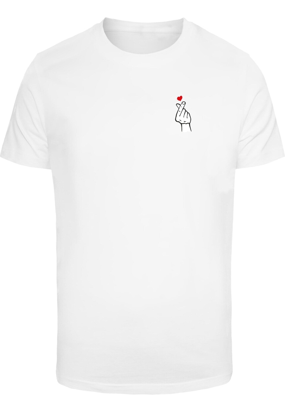 T-shirt 'Love Sign 2.0' röd / svart