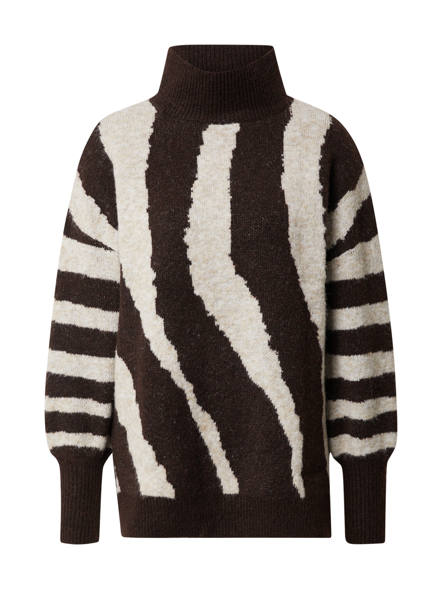 A-VIEW Megztinis 'Uzebi' smėlio spalva / juoda
