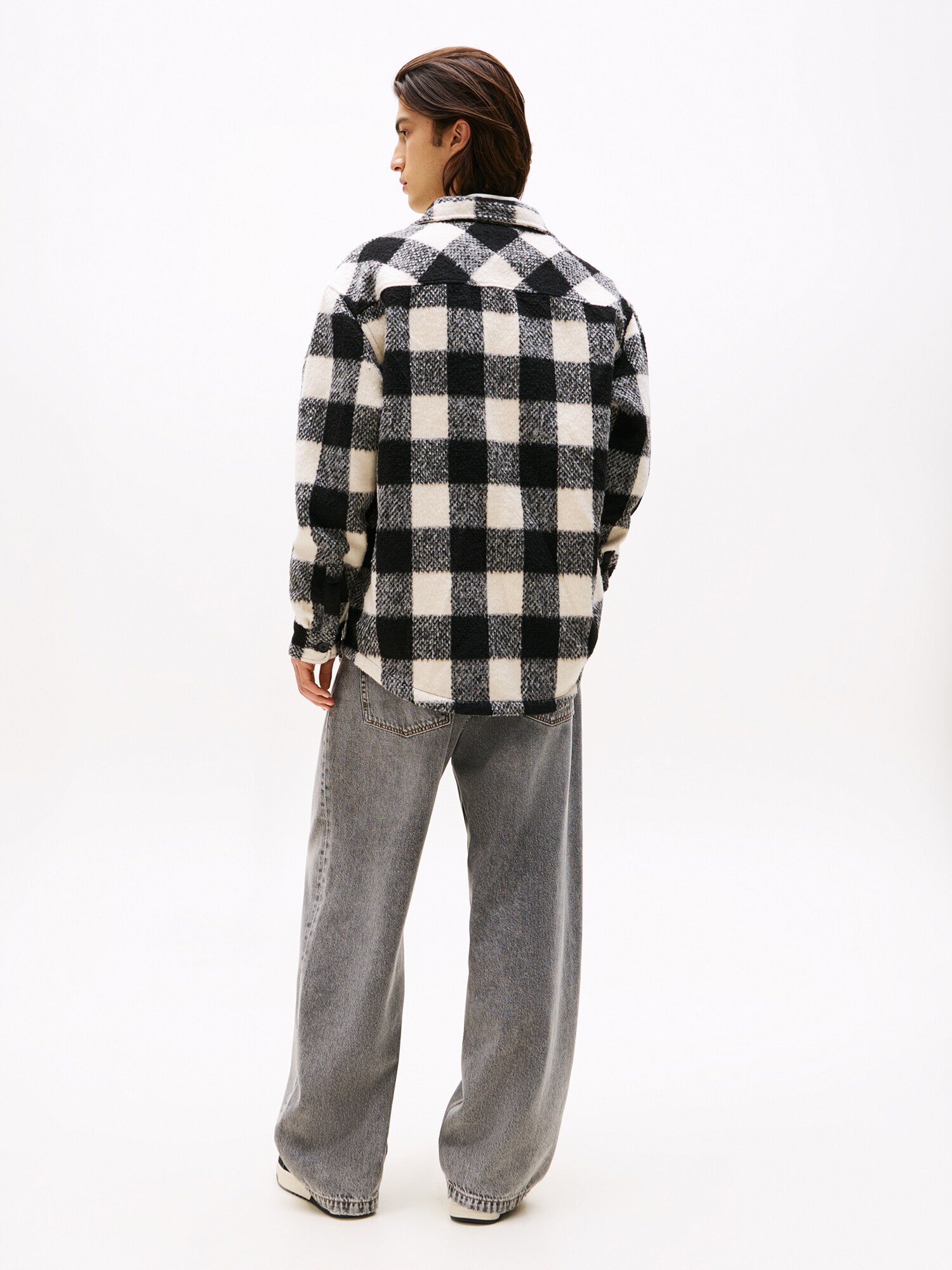 Tommy Jeans Košeľa svetlobéžová / čierna (obrázok 3)