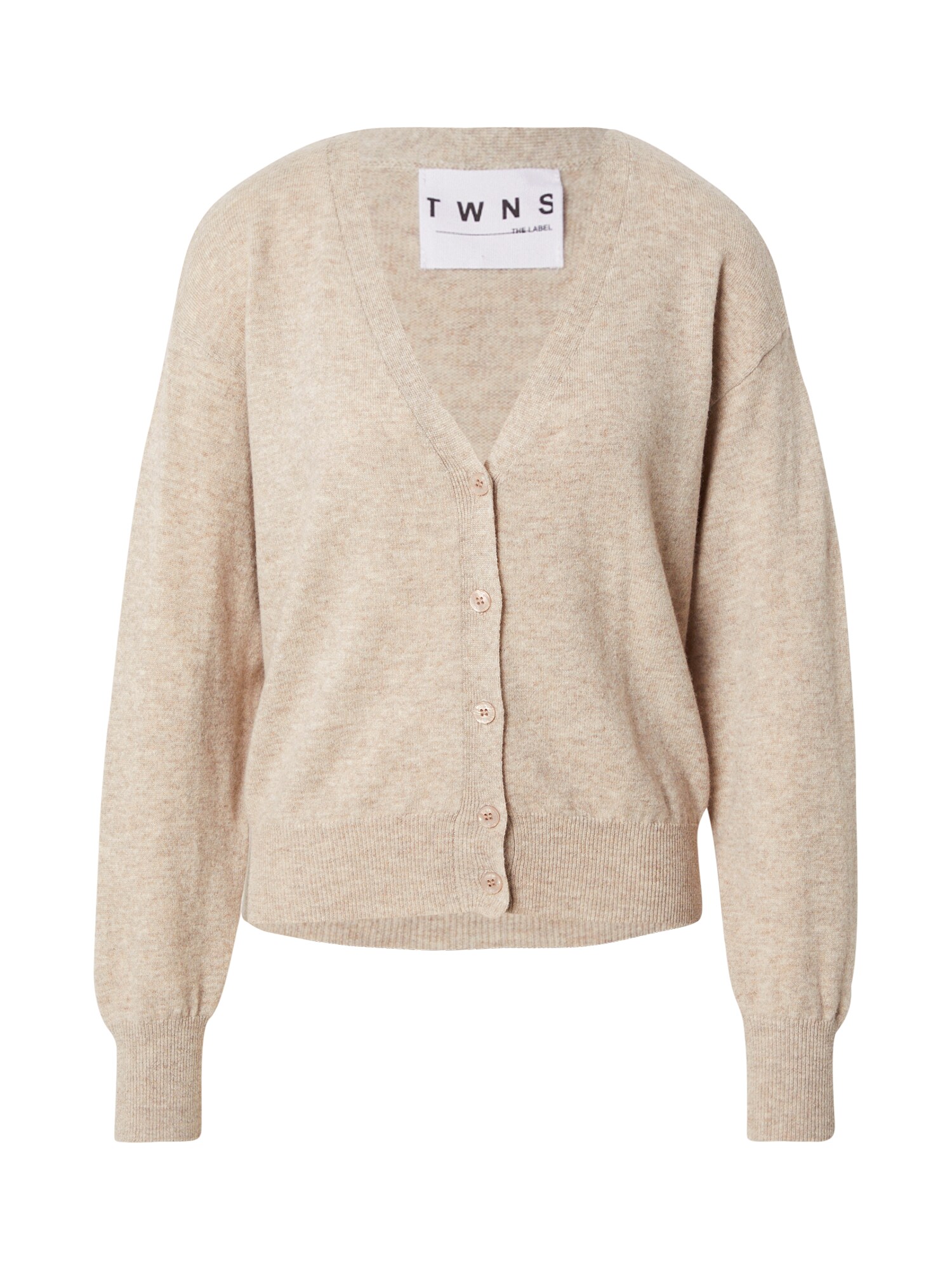 TWNS THE LABEL Kardigán 'Aspen'  béžová melírovaná