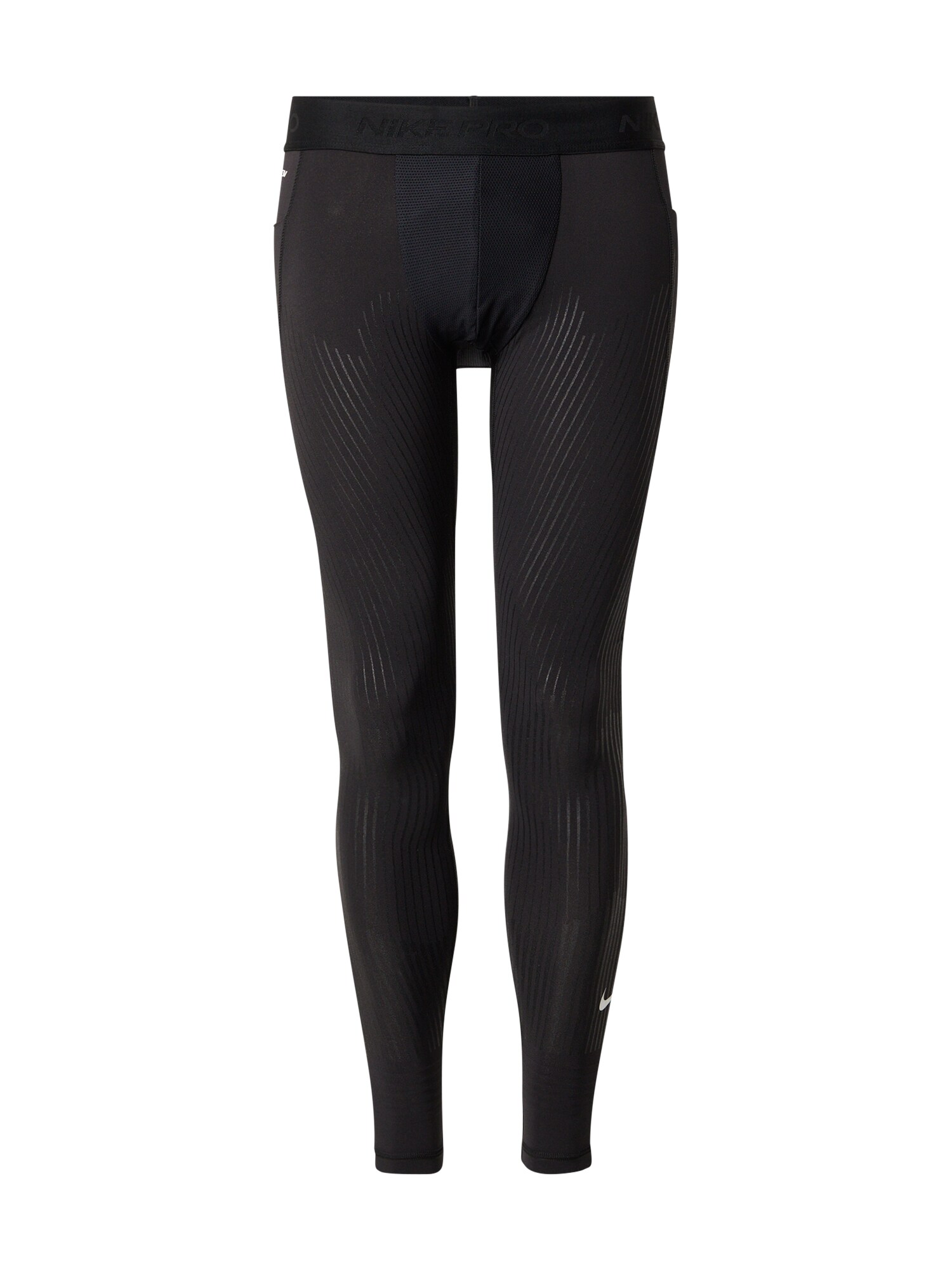 NIKE Pantaloni sport Pro Recovery  gri argintiu / negru