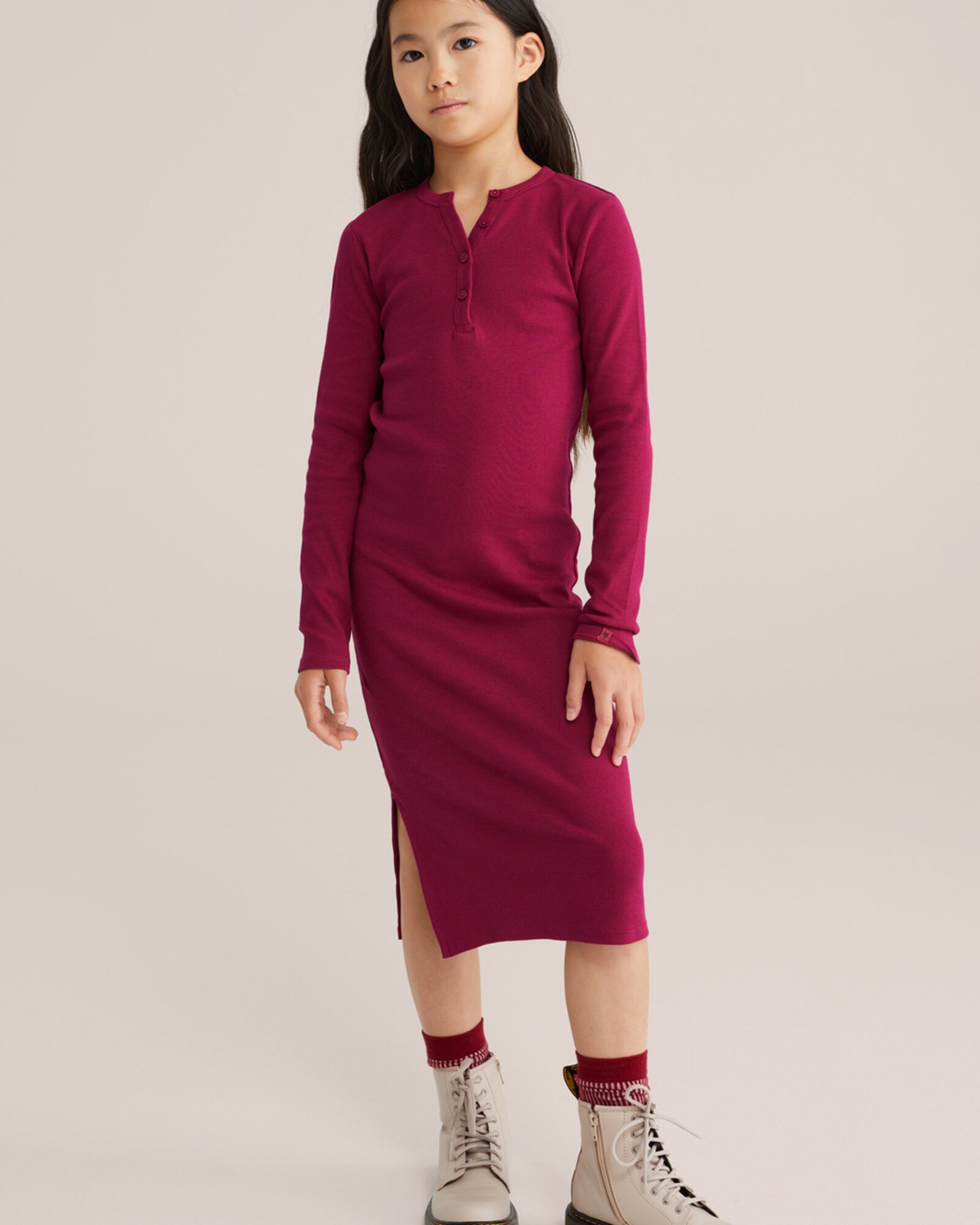 WE Fashion Šaty burgundská (obrázok 6)