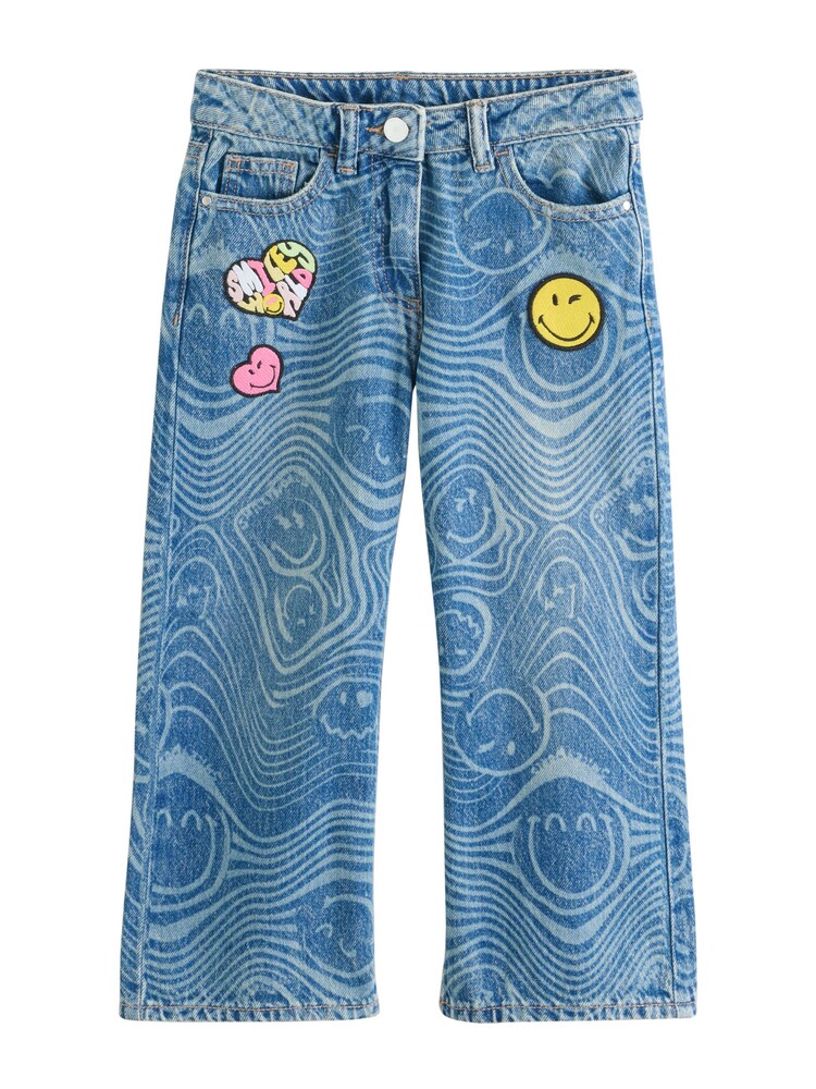 Next Jeans Mädchen Größe 158 blau / gelb