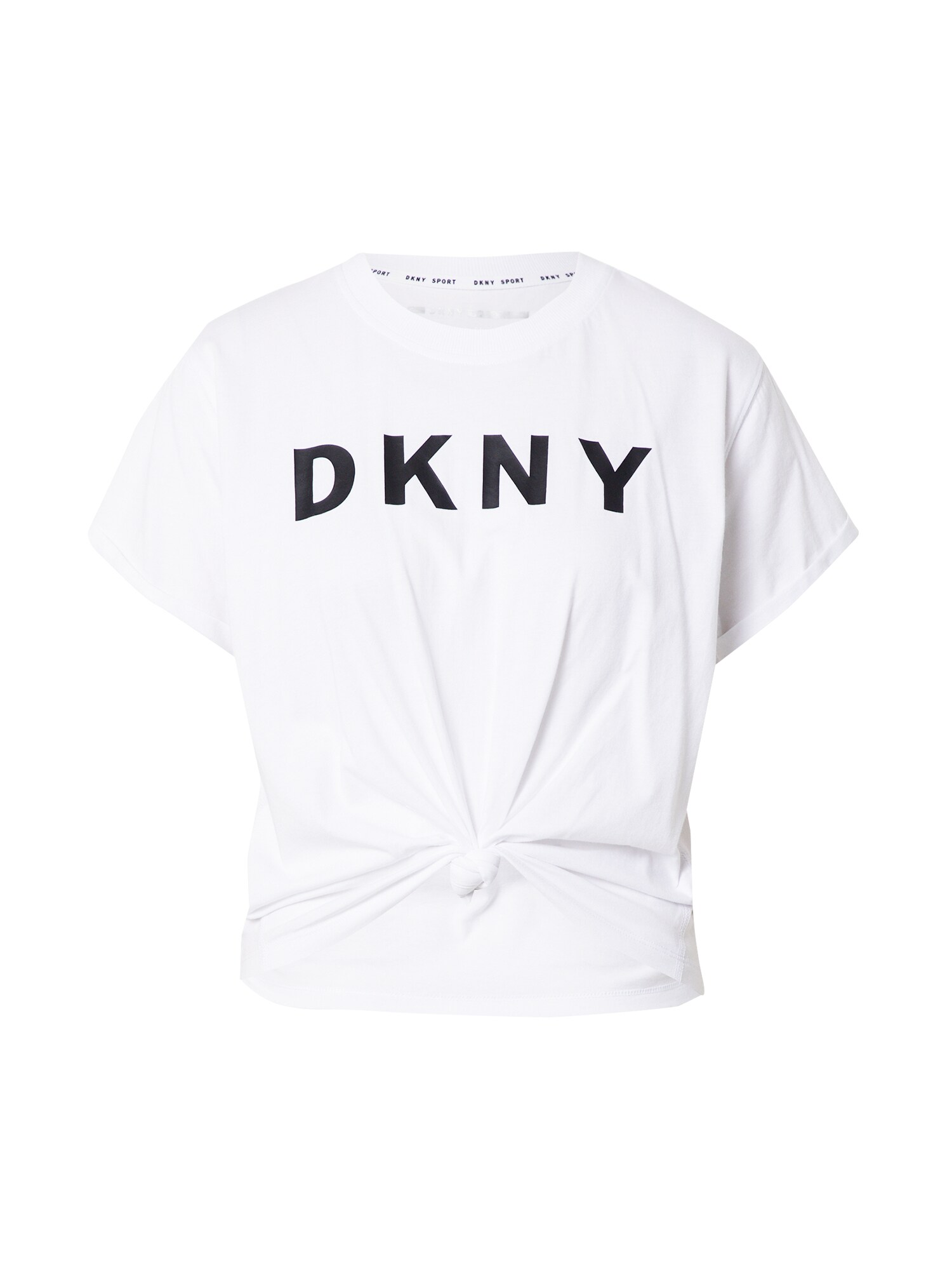 DKNY Performance Sportiniai marškinėliai  balta / juoda