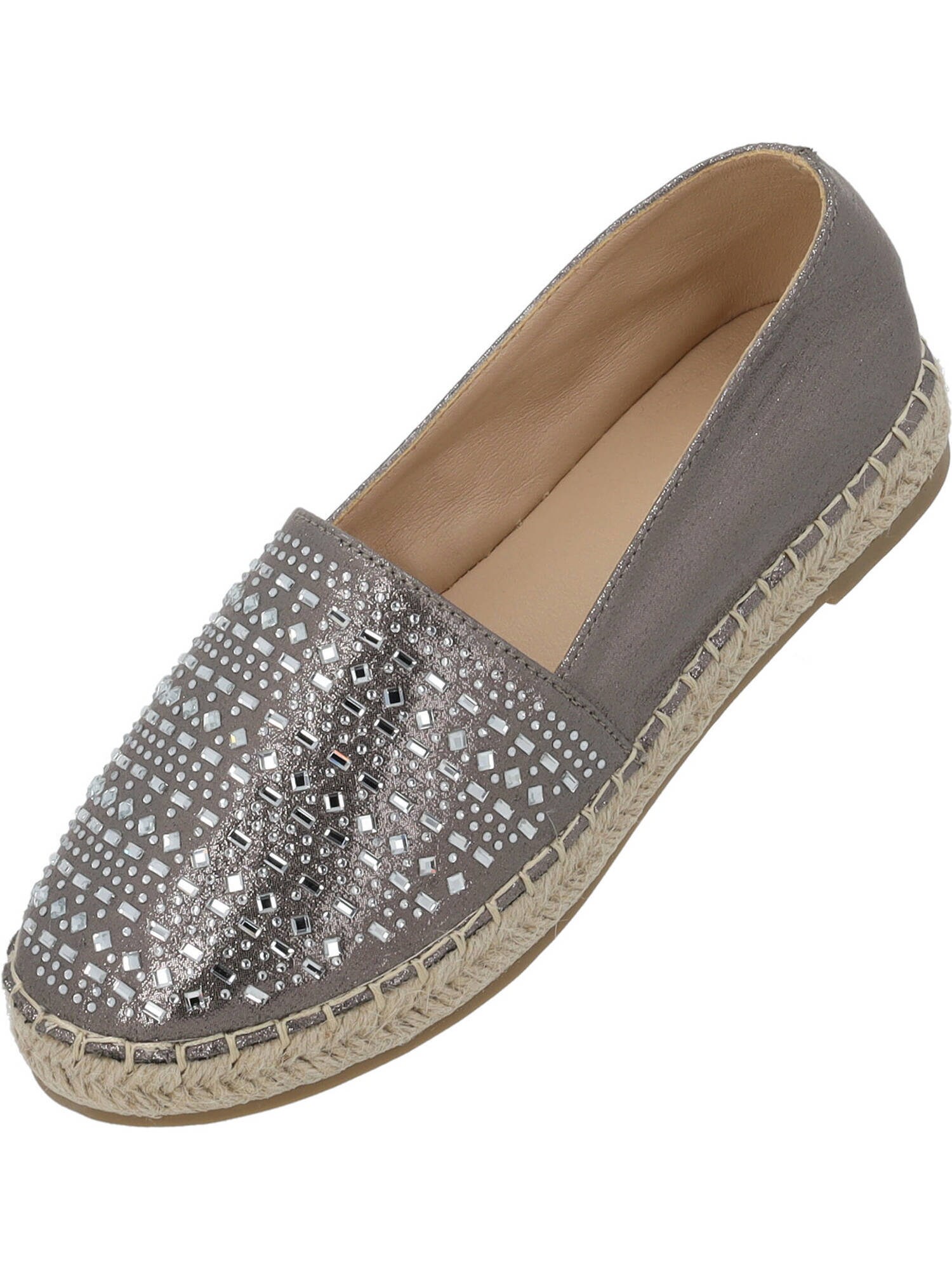 Palado by Sila Sahin Espadrile Chesu  gri / transparent