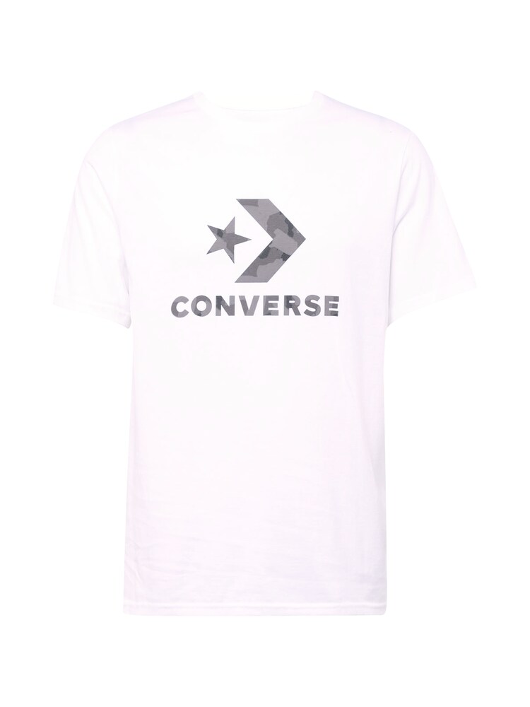 CONVERSE Shirt Herren Größe M grau / taupe / weiß
