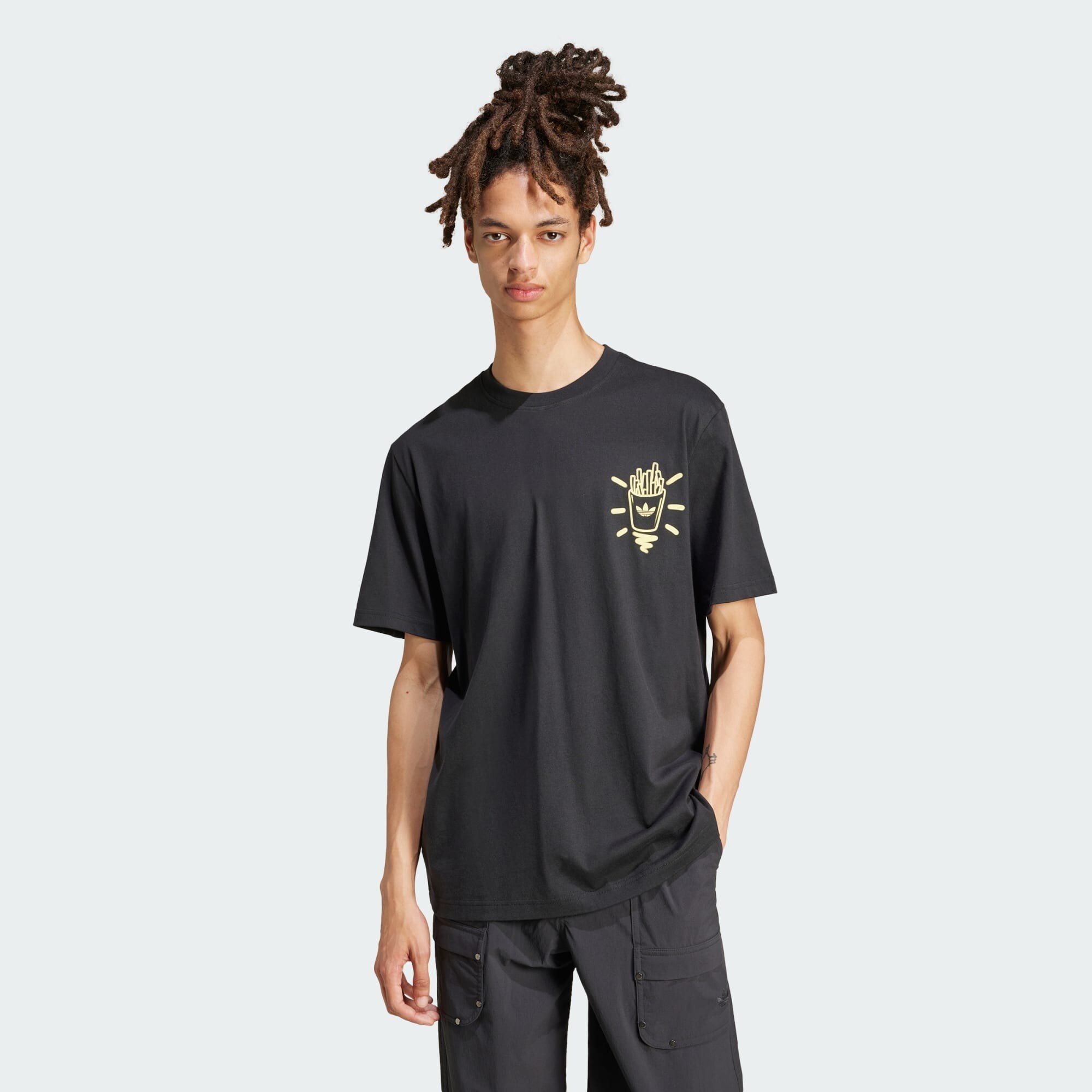 ADIDAS ORIGINALS Póló  pezsgő / sötétsárga / fekete termék 2. képe