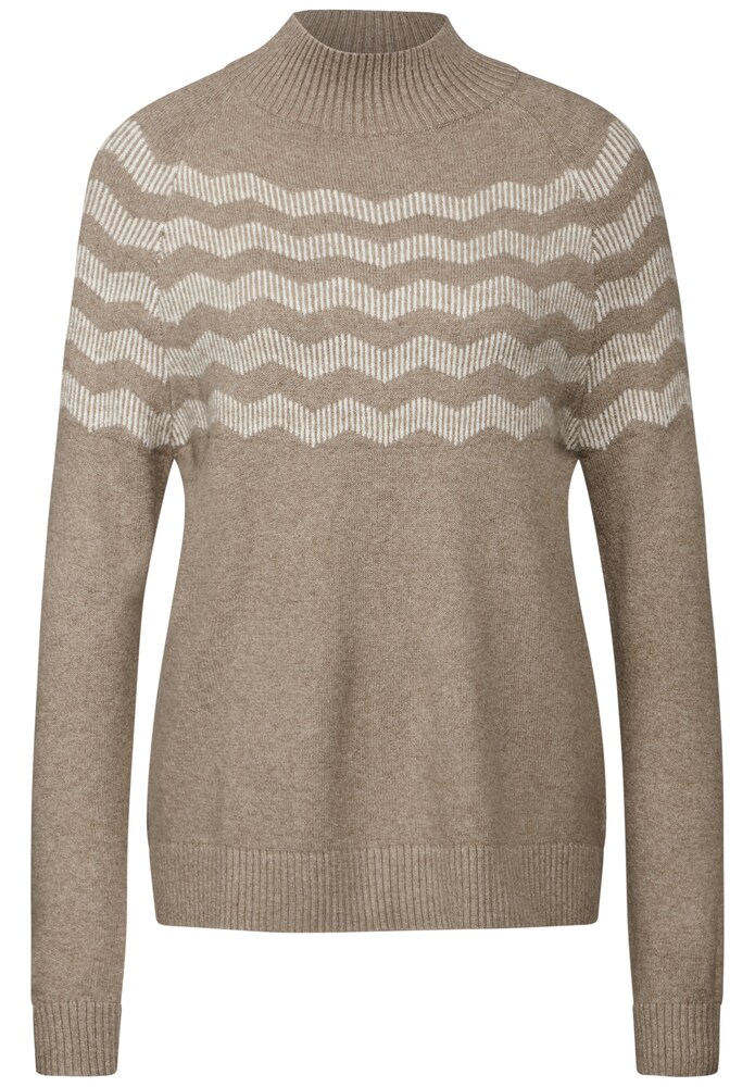 STREET ONE Pullover Damen Größe XS mokka