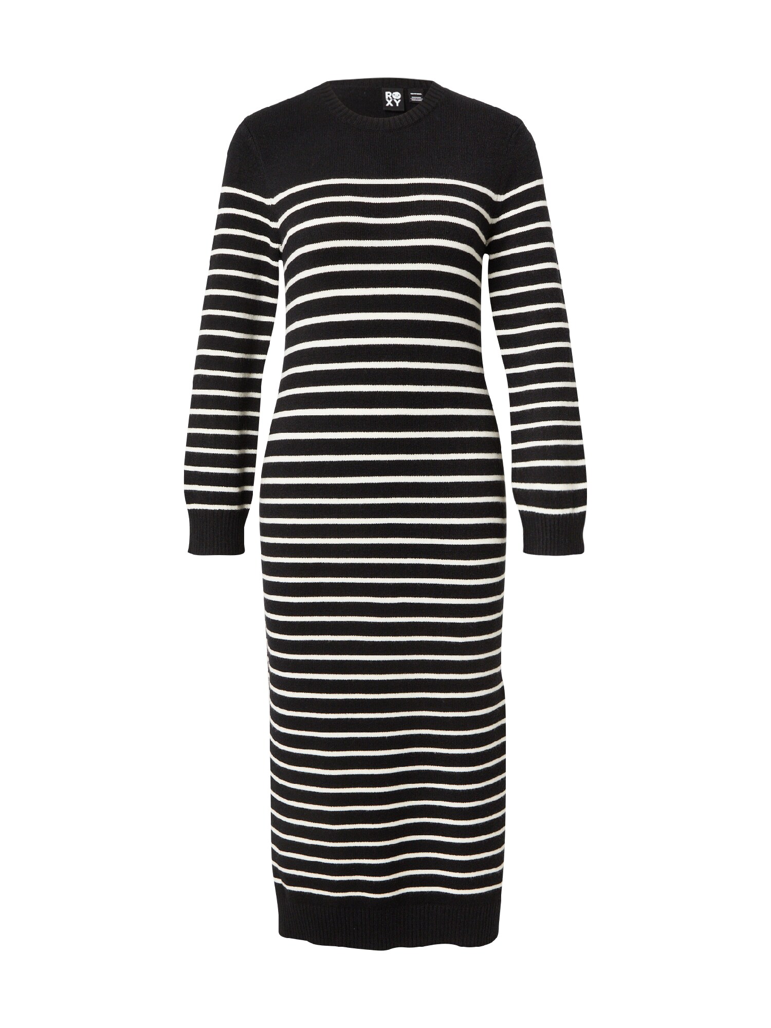 ROXY Rochie tricotat  negru / alb