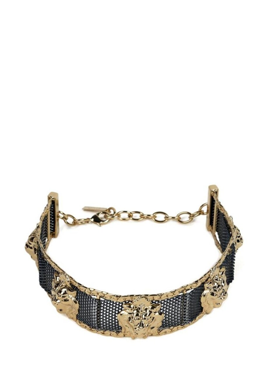 Halsband 'Heritage choker placcato oro 18kt con le teste di leoni'