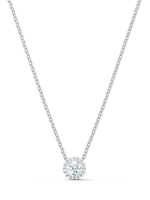 Swarovski Cadena 'Una'  plata / transparente