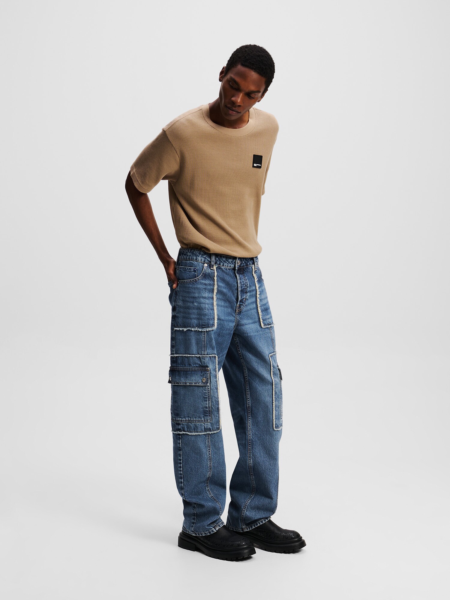 KARL LAGERFELD JEANS Farmer 'RELAXED UTILITY'  kék farmer termék 2. képe