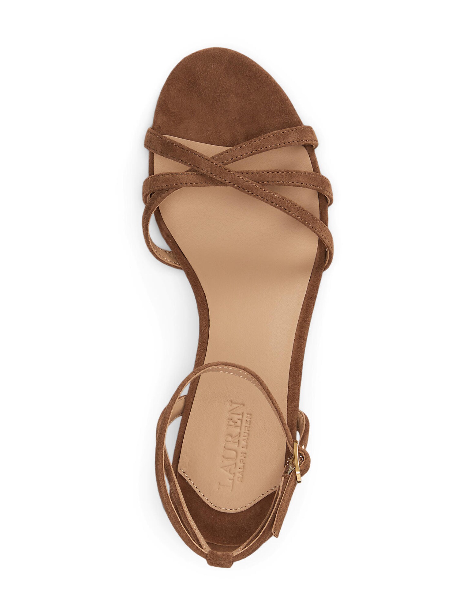 Lauren Ralph Lauren Sandalias con hebilla 'KENDYL' marrón – imagen 3