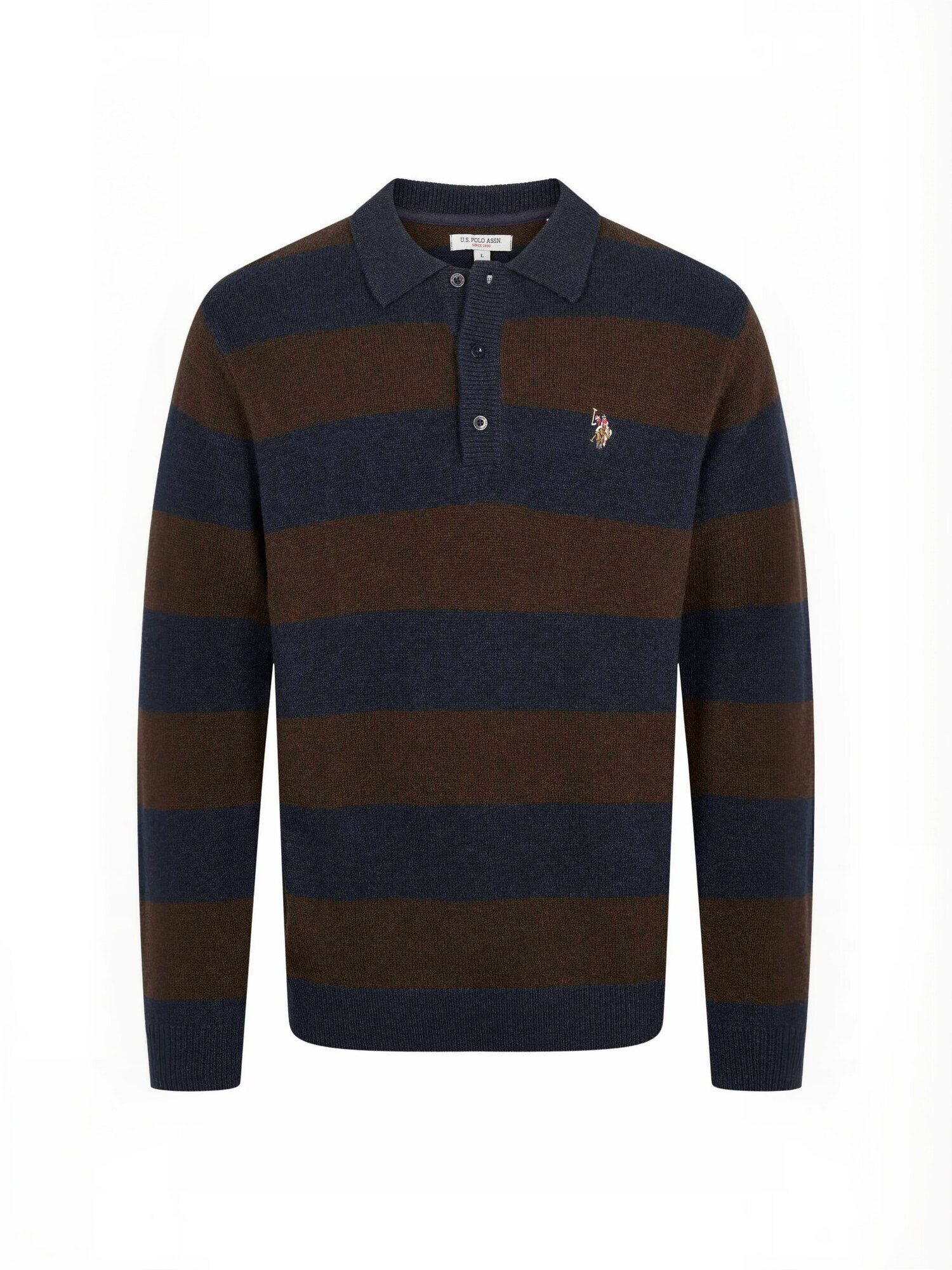 U.S. POLO ASSN. Cămașă  UMEthan  maro închis