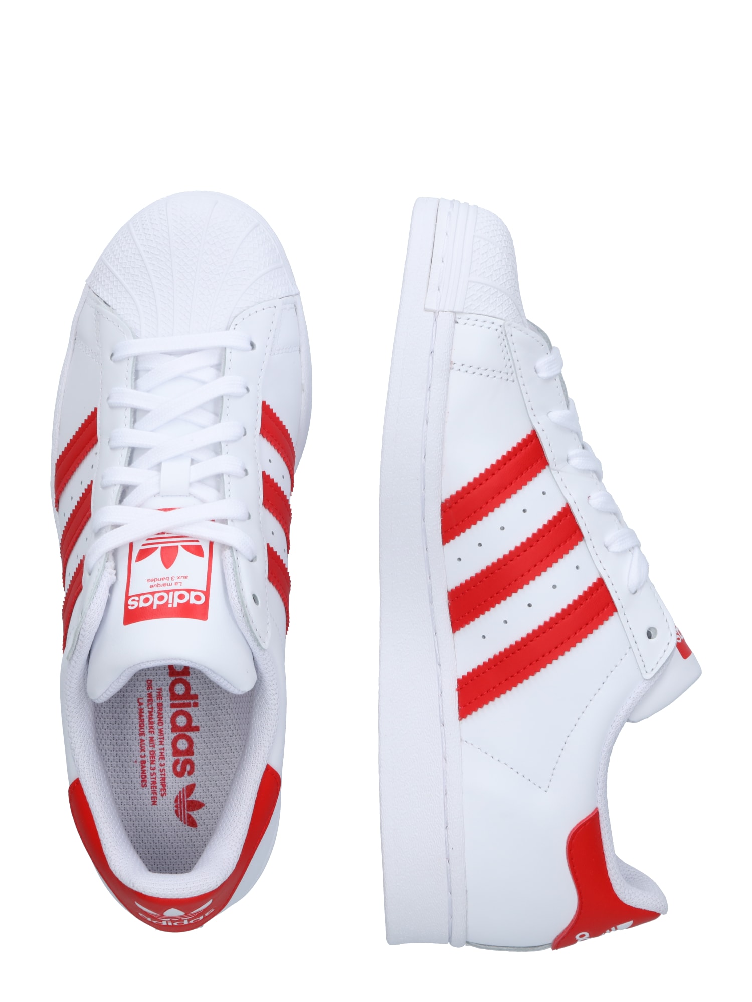 ADIDAS ORIGINALS Sneakers low 'Superstar'  white / red