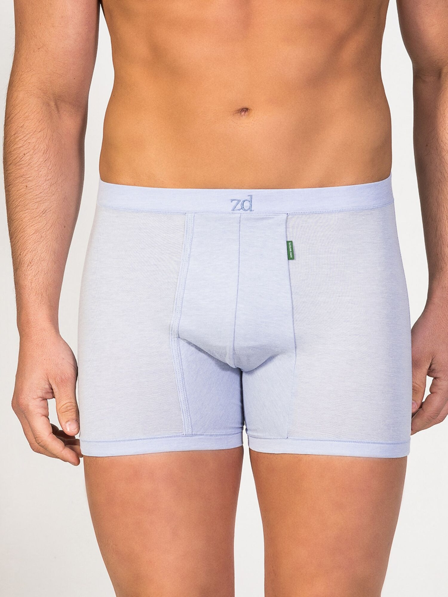 zd ZERO DEFECTS Calzoncillo boxer 'Helios Egyptian cotton' azul claro