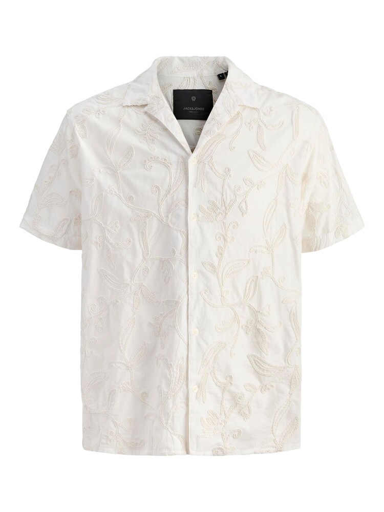 JACK & JONES Hemd 'JPRBLALUCA' Herren Größe L beige / weiß